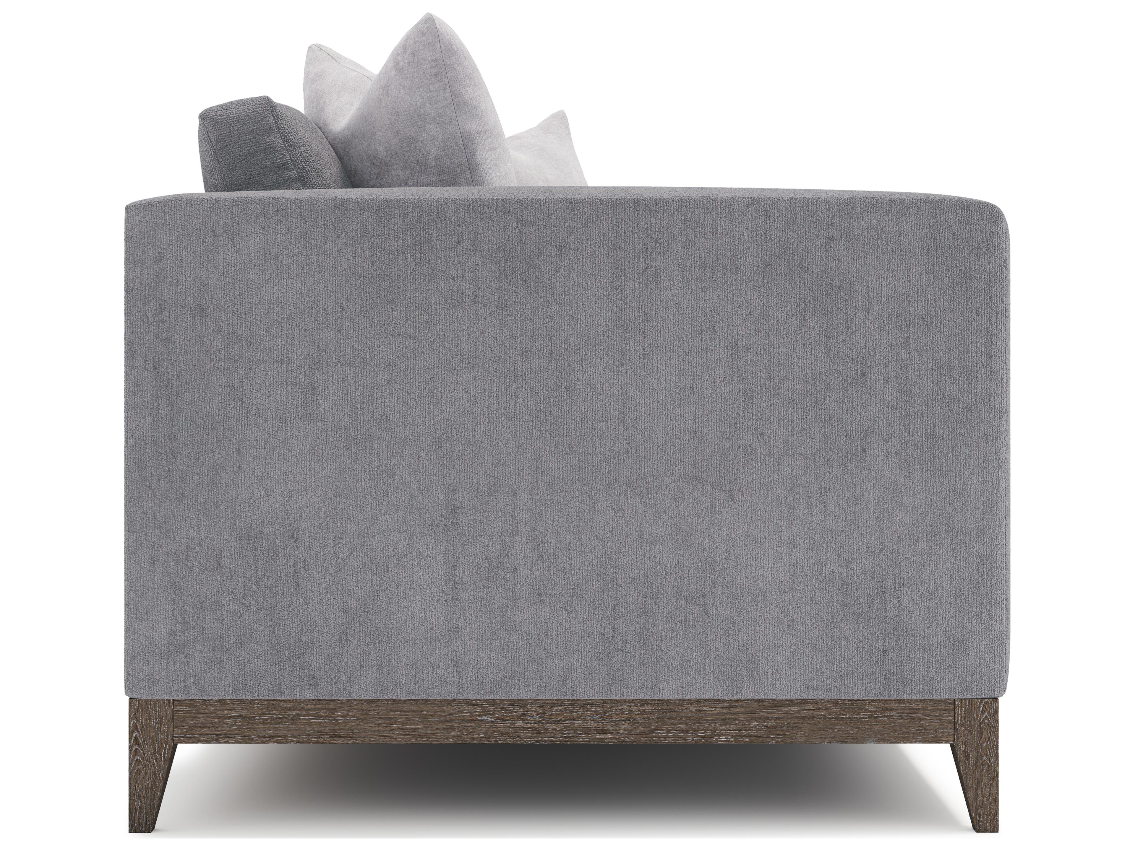 Bernhardt Plush Portobello Gray Upholstered Loveseat