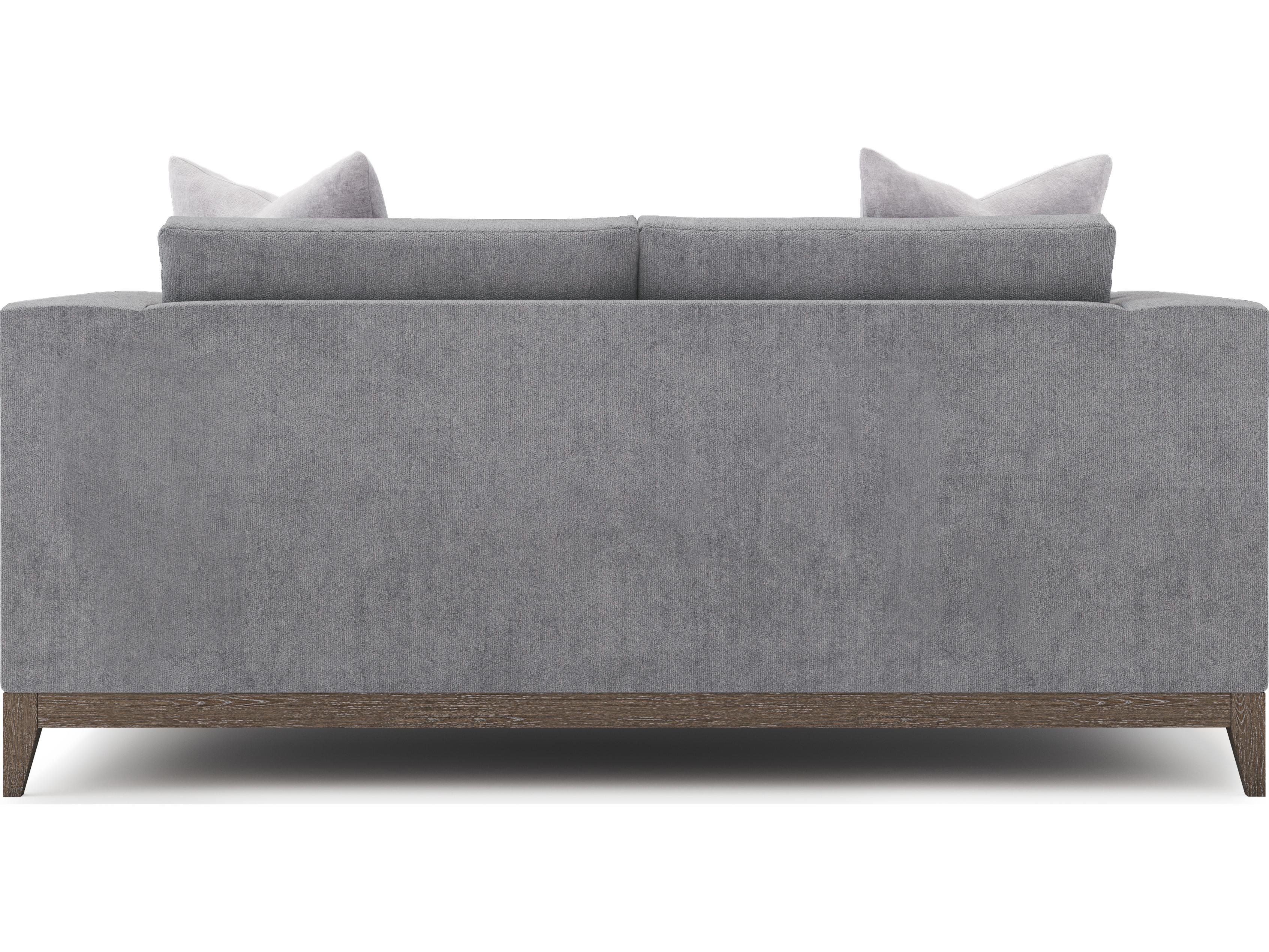 Bernhardt Plush Portobello Gray Upholstered Loveseat