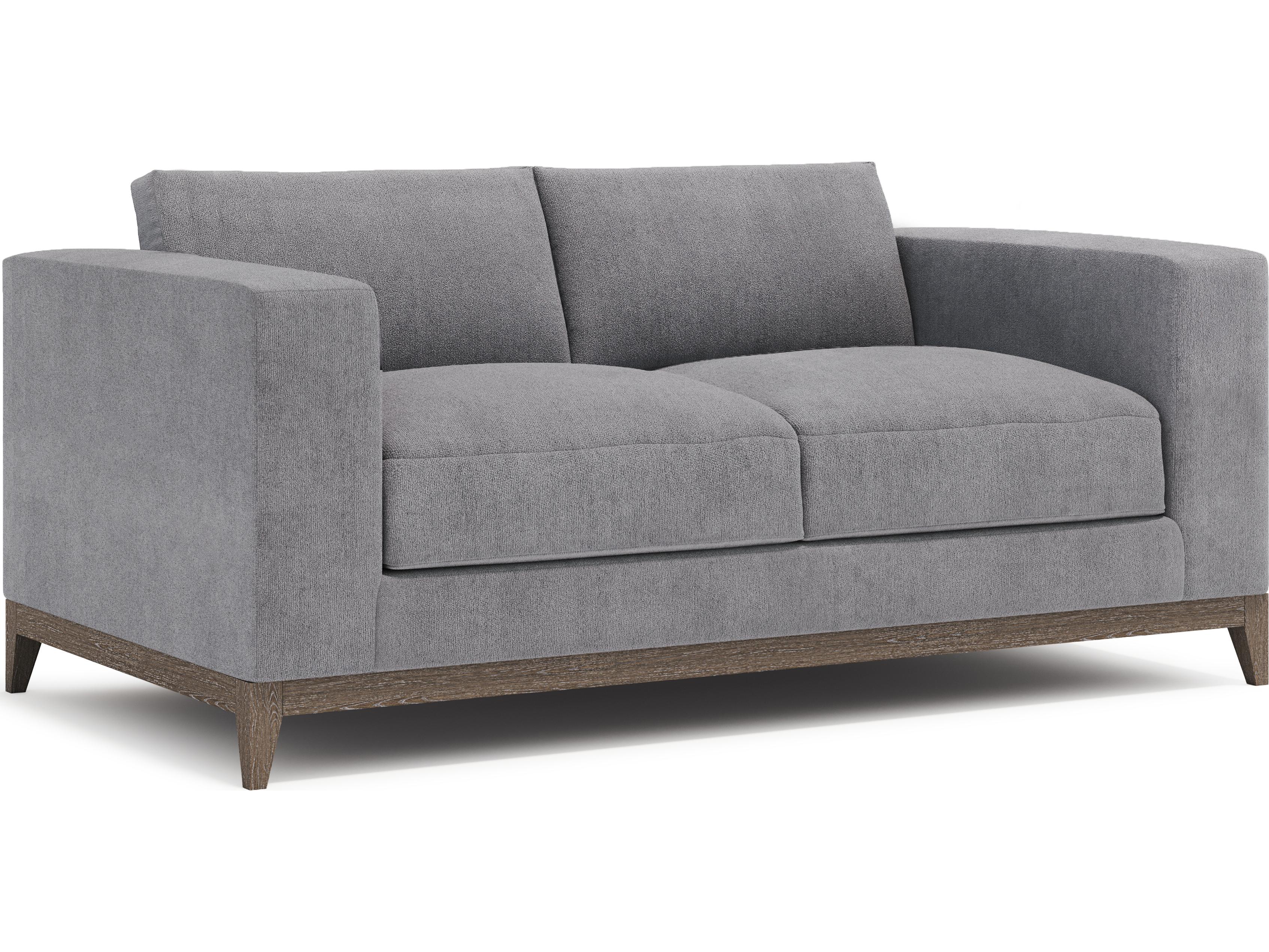 Bernhardt Plush Portobello Gray Upholstered Loveseat