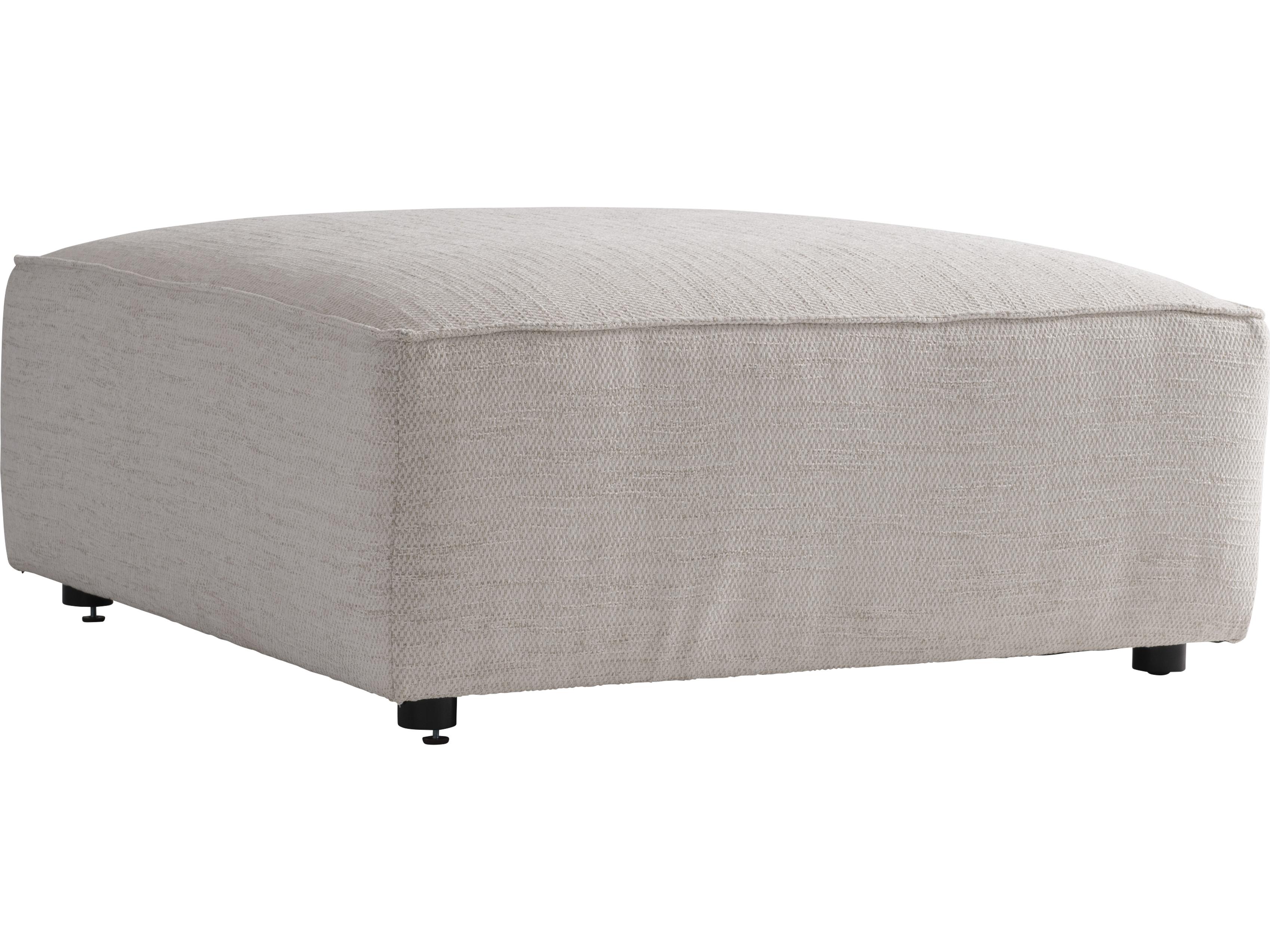 Bernhardt Plush White cream Upholstered Ottoman