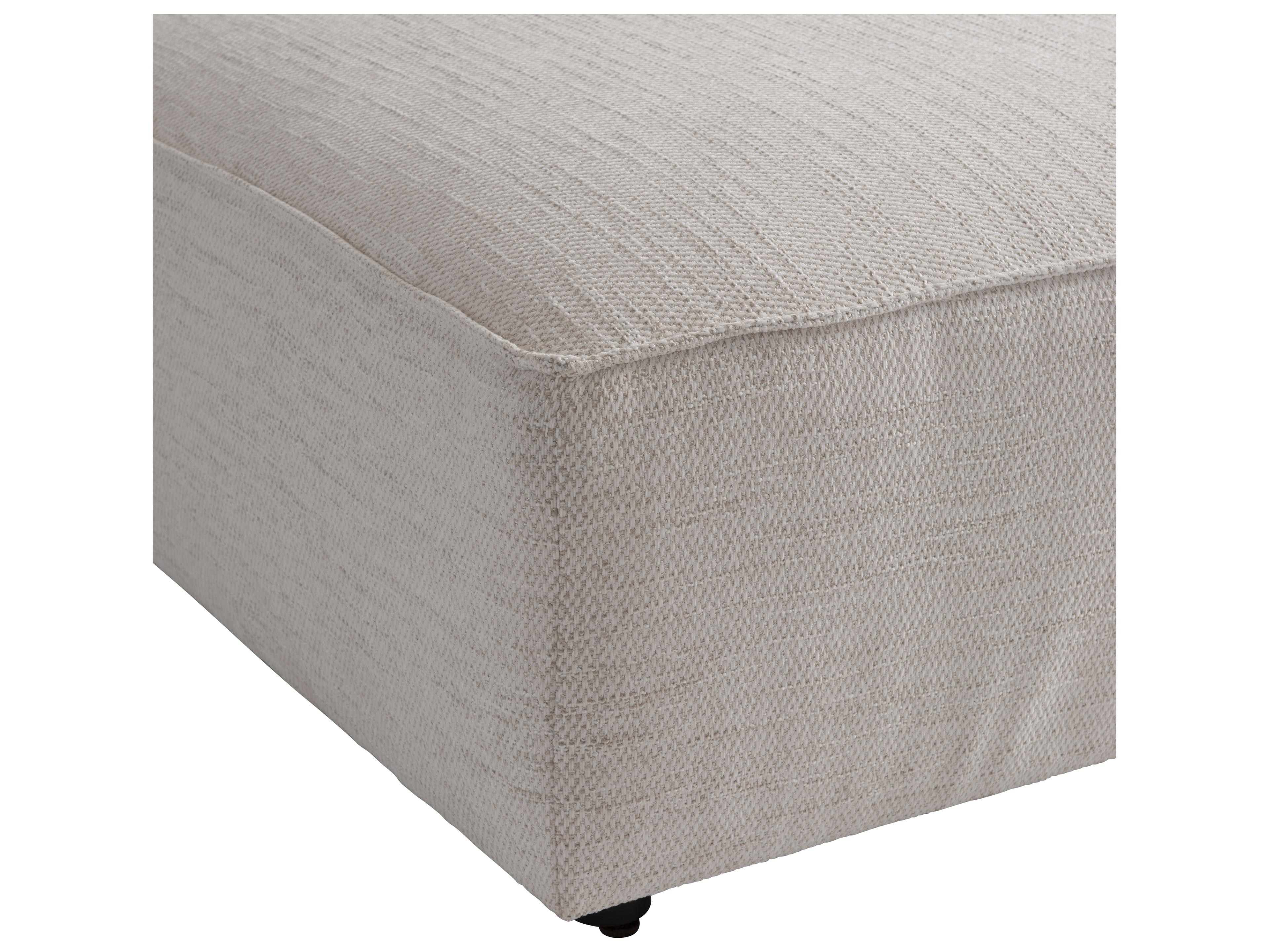 Bernhardt Plush White cream Upholstered Ottoman