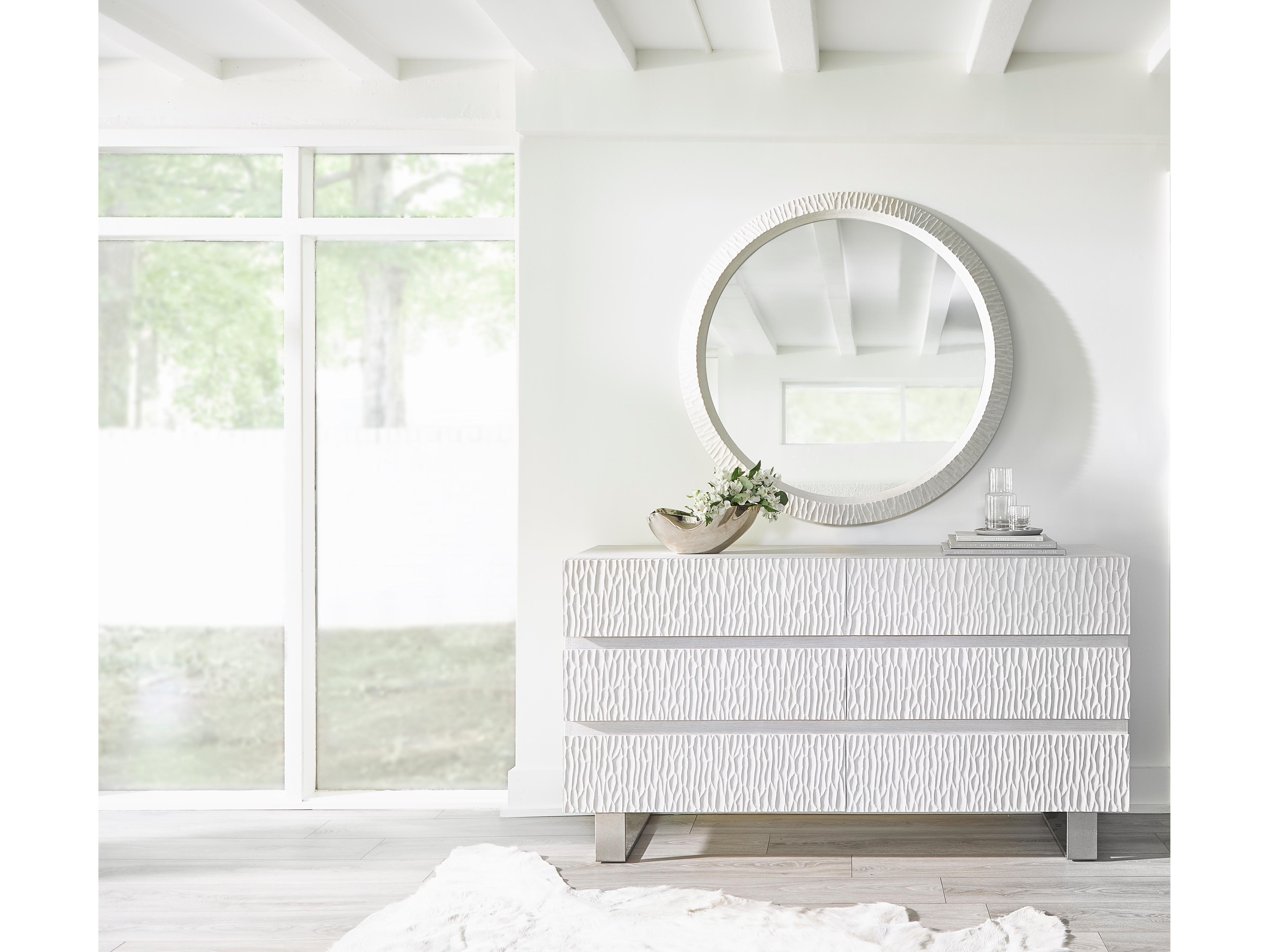 Bernhardt Solaria 6-Drawers Gray Oak Wood Double Dresser