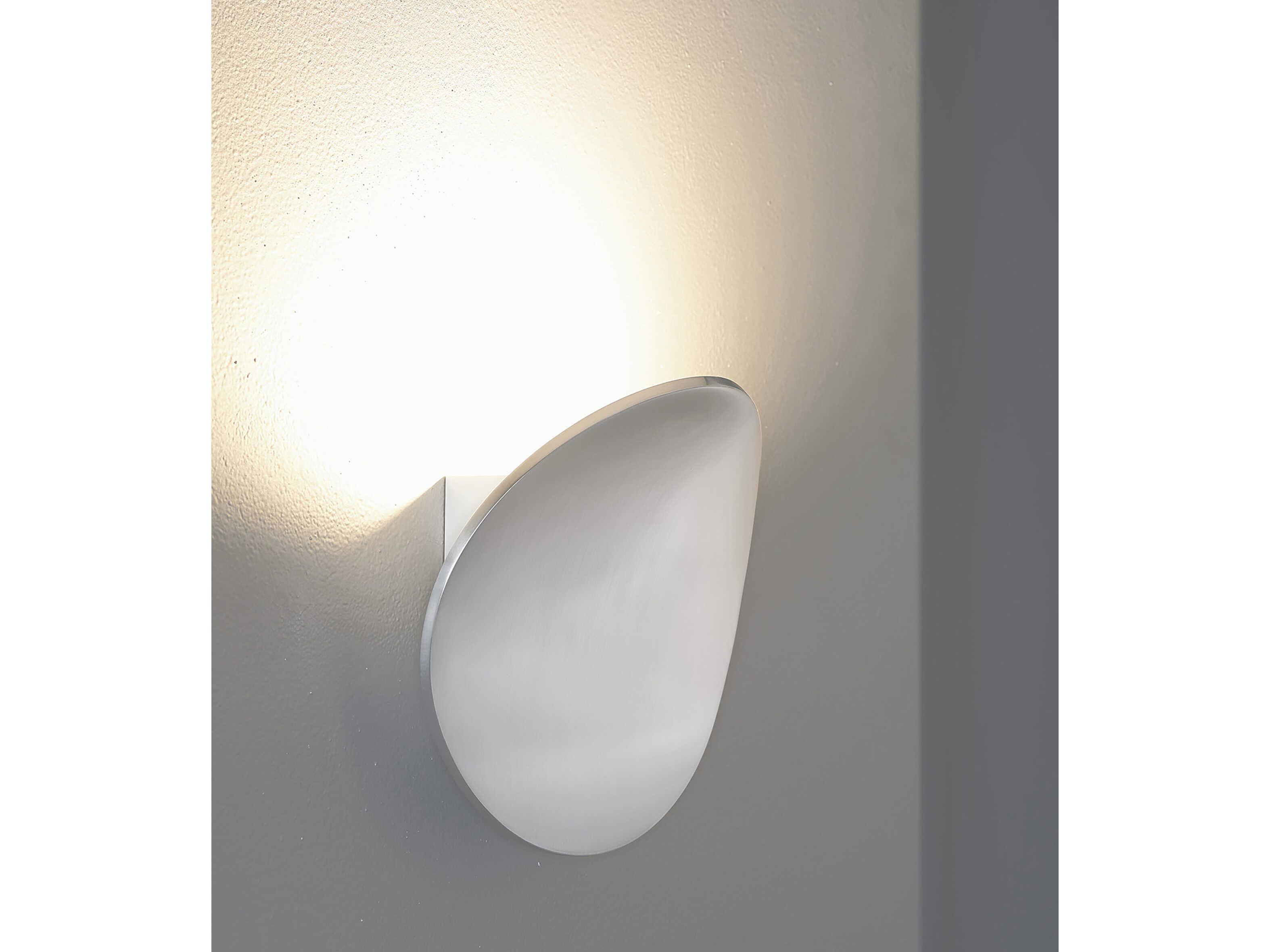 Bruck Lighting Lunaro 1-Light Brushed Chrome LED Wall Sconce