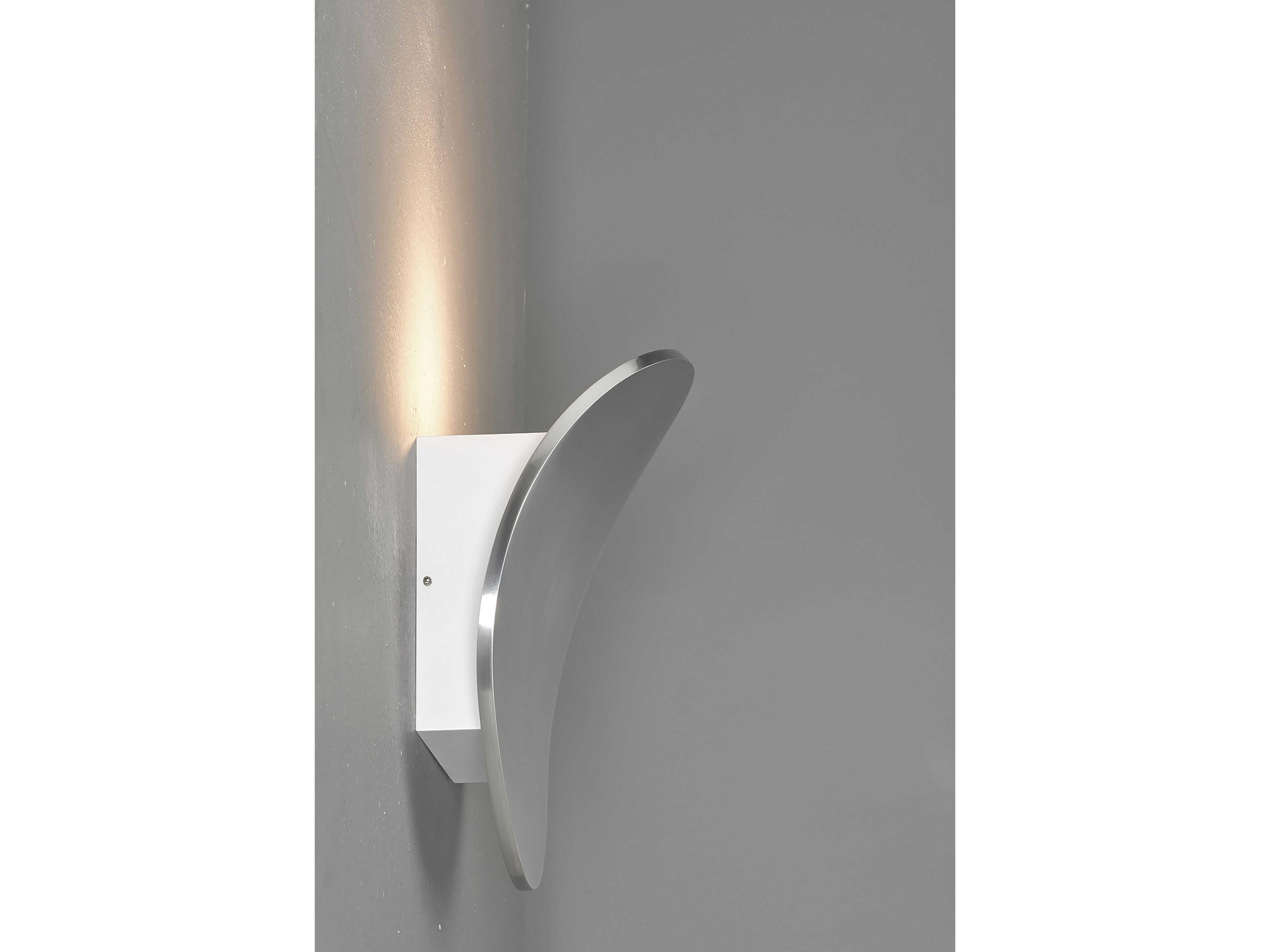 Bruck Lighting Lunaro 1-Light Brushed Chrome LED Wall Sconce