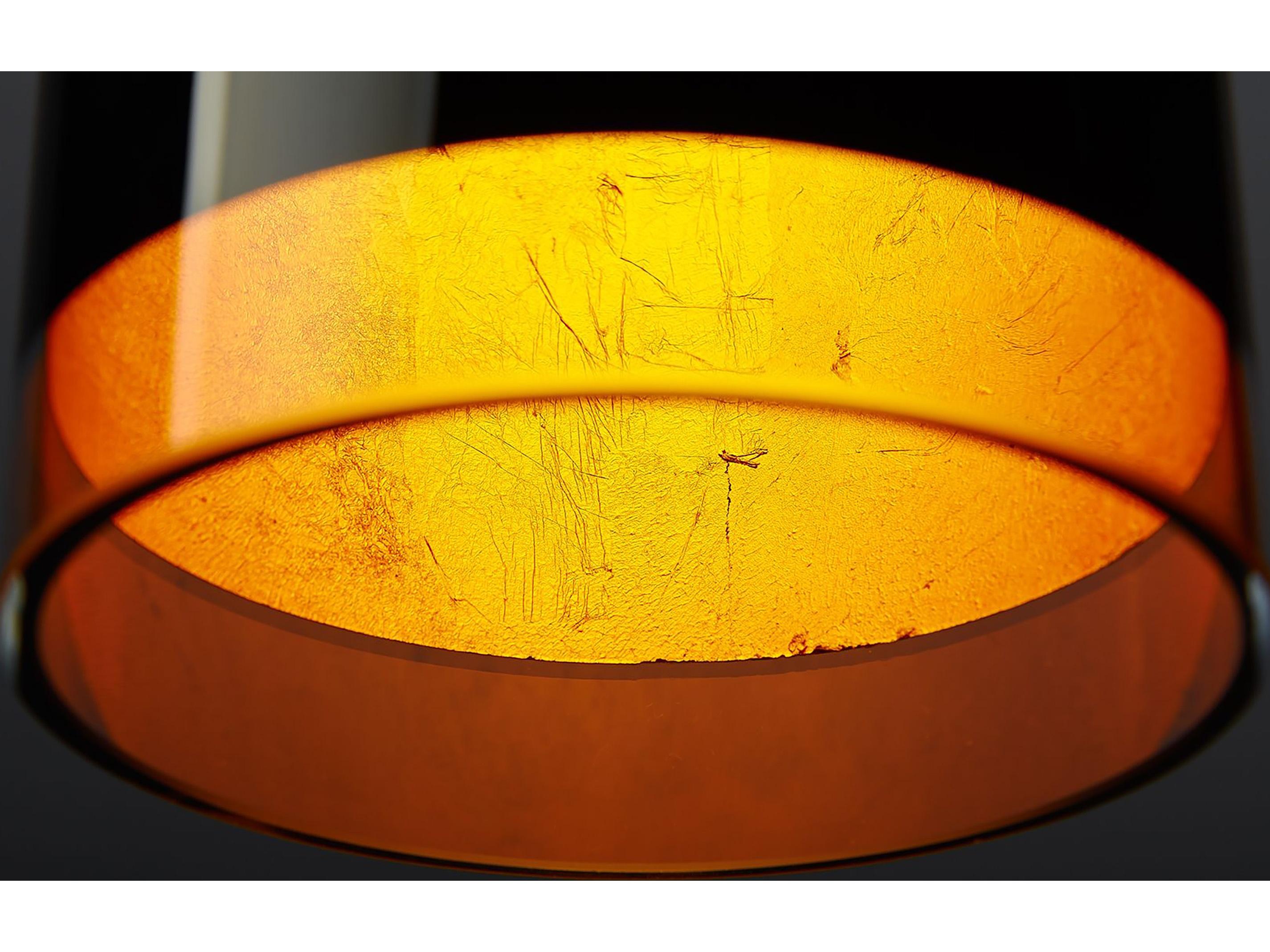 Bruck Lighting Cyrus 1-Light Black Glass Cylinder Mini Pendant