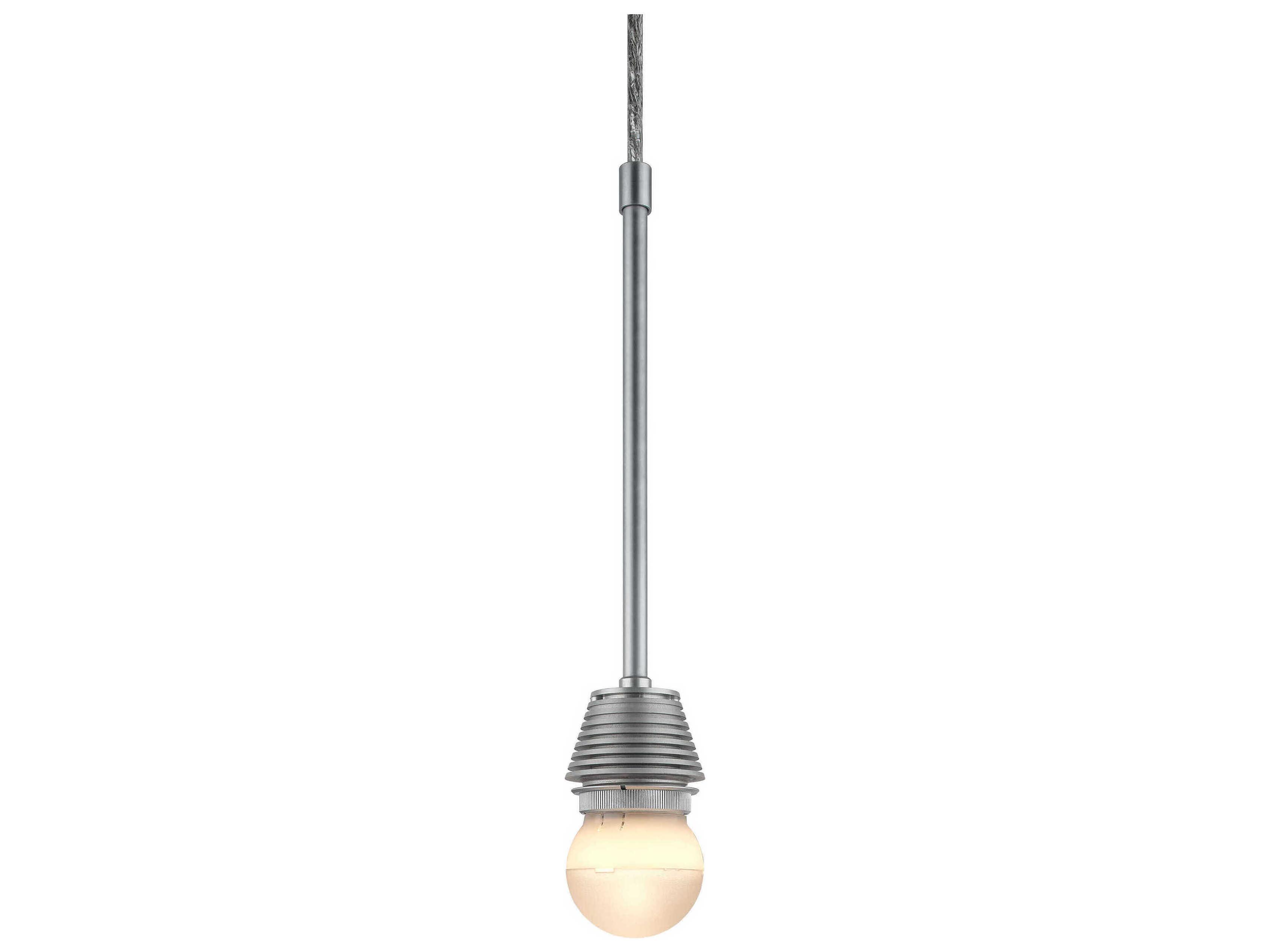 Bruck Lighting Rome 1-Light White Glass LED Cylinder Mini Pendant