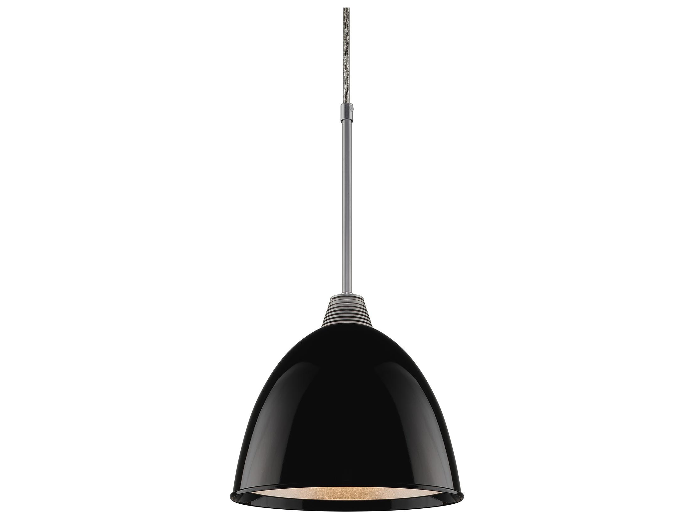 Bruck Lighting Classic 1-Light Black LED Bell Mini Pendant