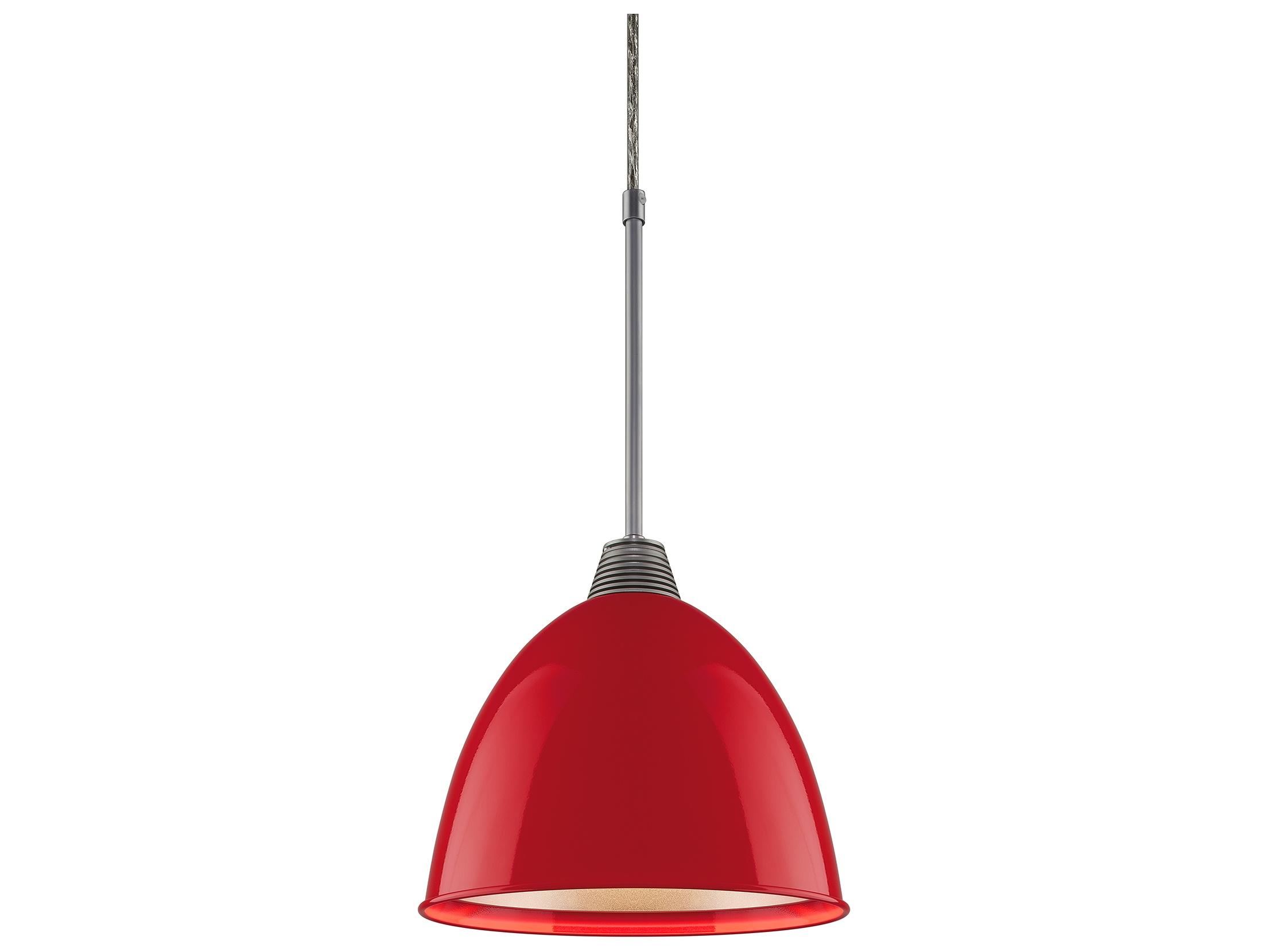 Bruck Lighting Classic 1-Light Red LED Bell Mini Pendant