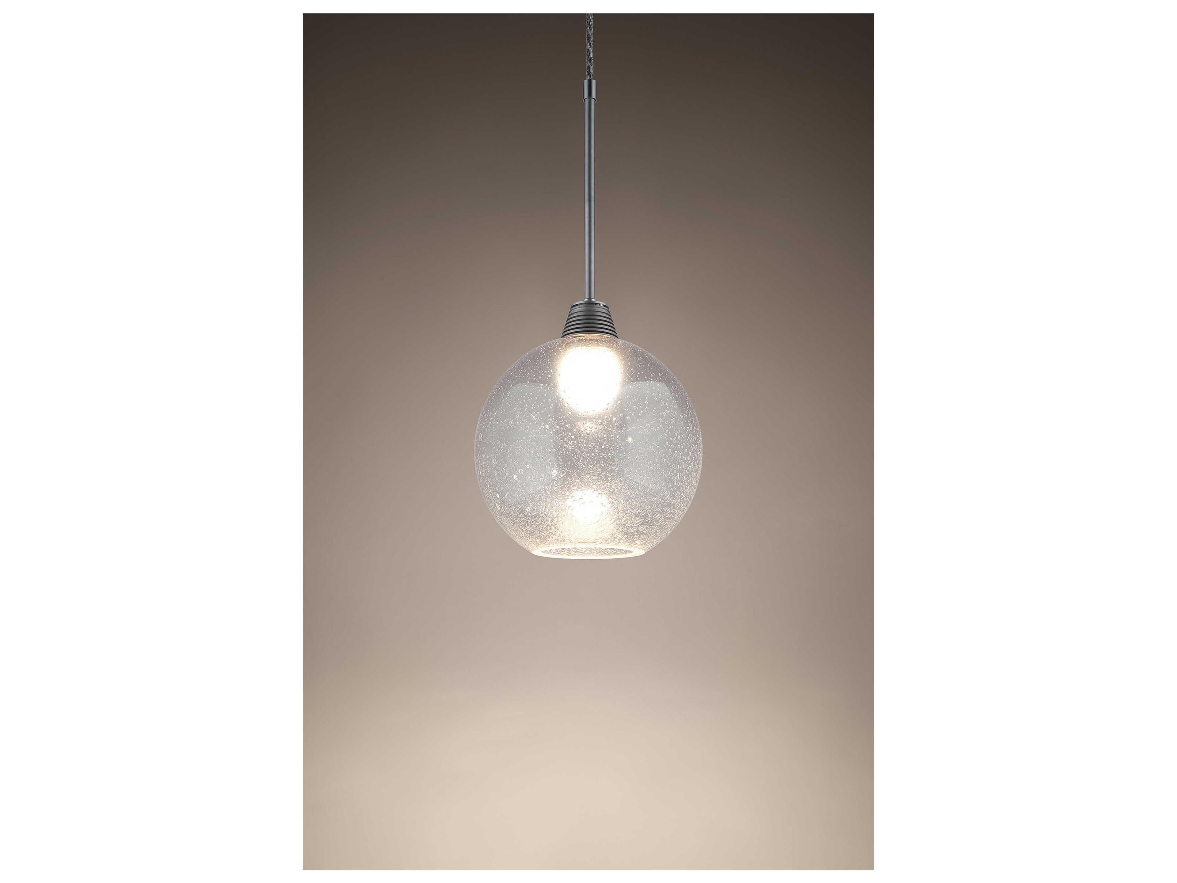 Bruck Lighting Bobo 1-Light Clear Glass LED Globe Mini Pendant