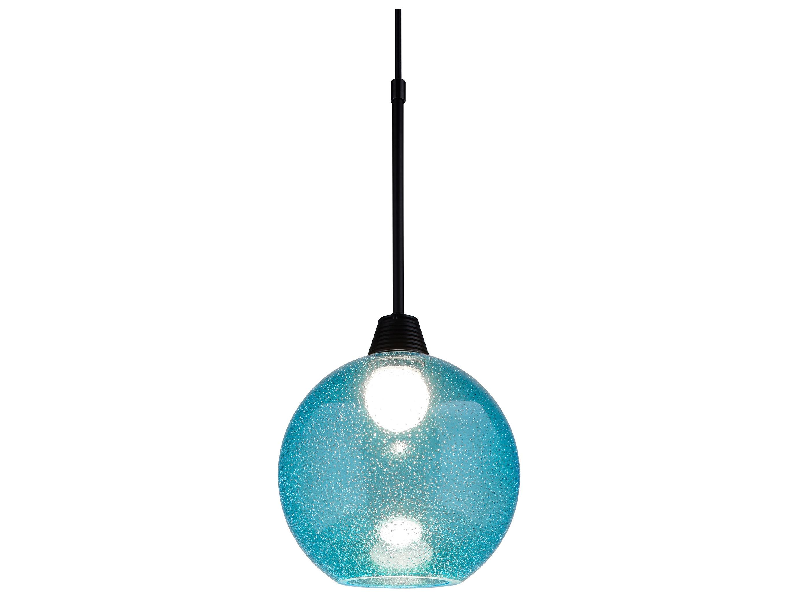 Bruck Lighting Bobo 1-Light Green Glass LED Globe Mini Pendant