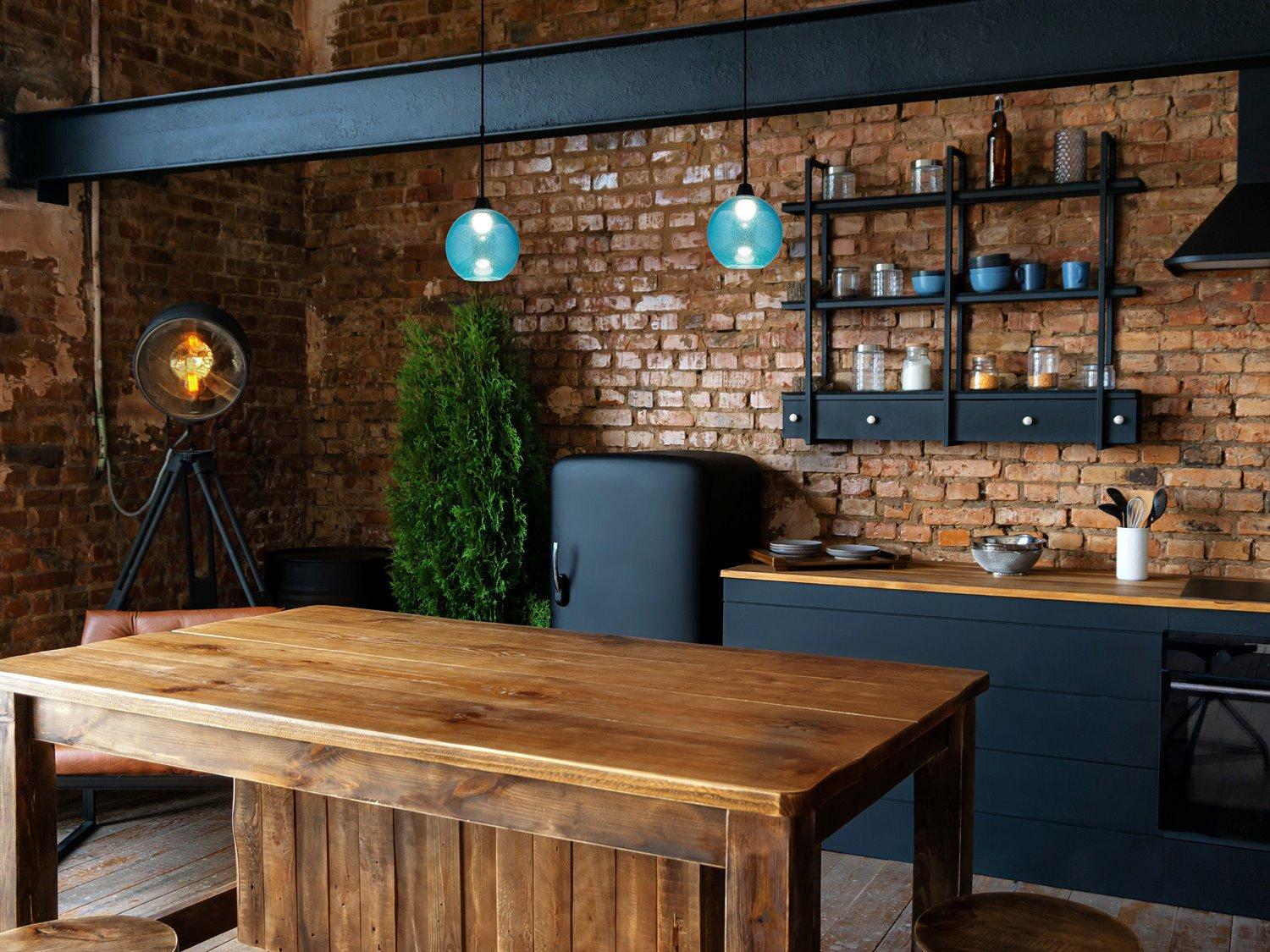 Bruck Lighting Bobo 1-Light Green Glass LED Globe Mini Pendant