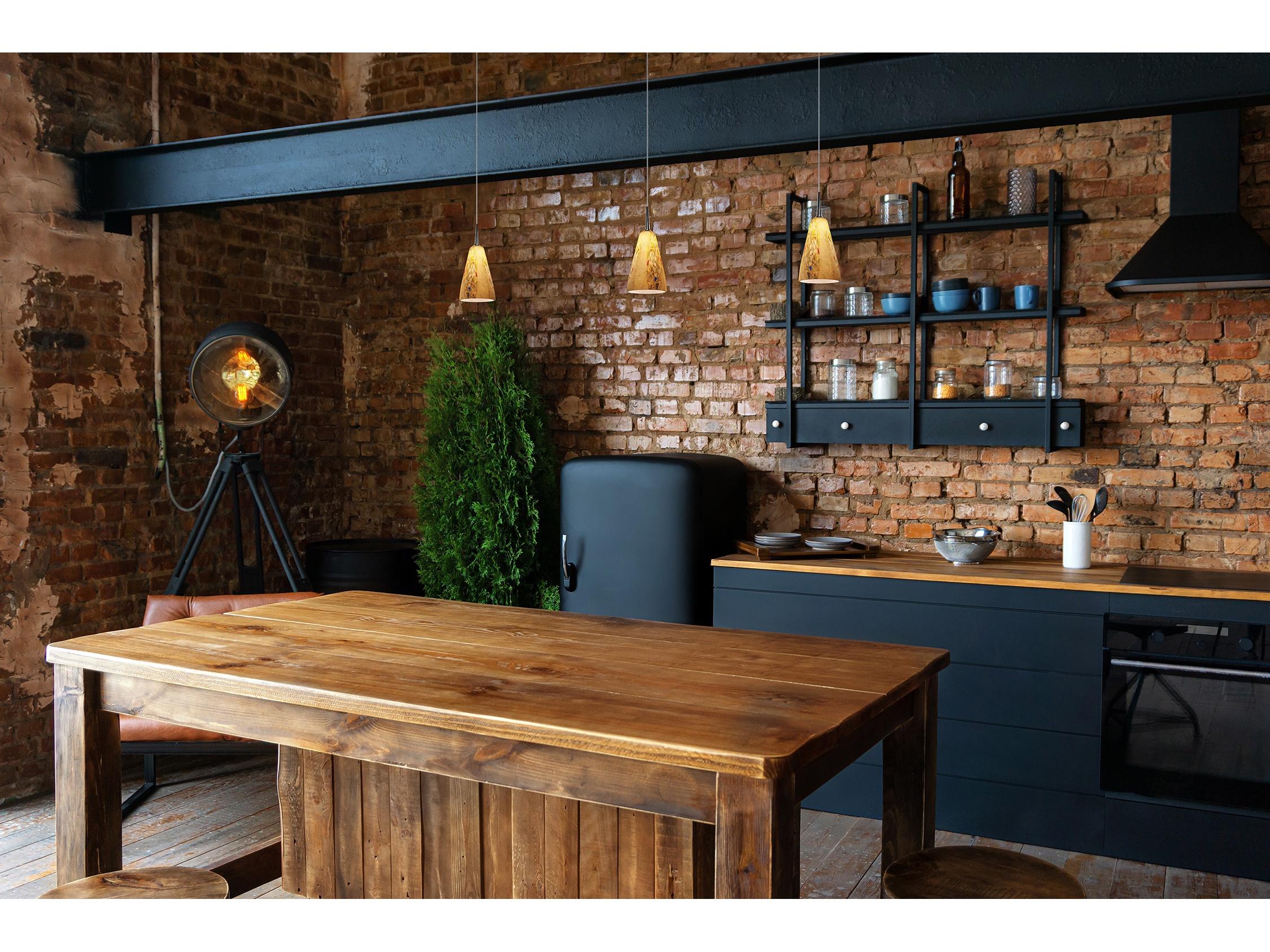 Bruck Lighting Zara 1-Light Gold Glass LED Bell Mini Pendant