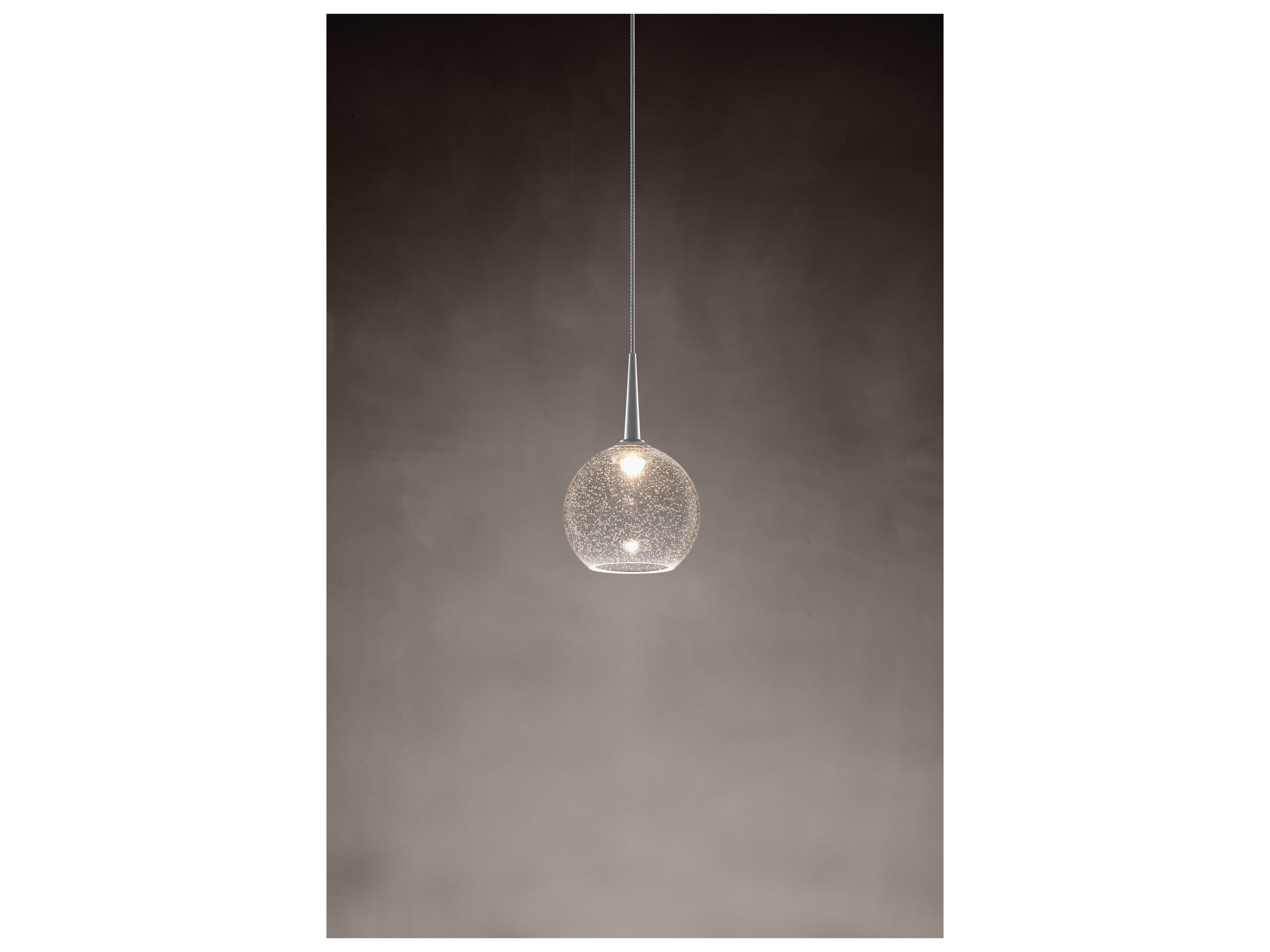 Bruck Lighting Bobo 1-Light Clear Glass LED Globe Mini Pendant
