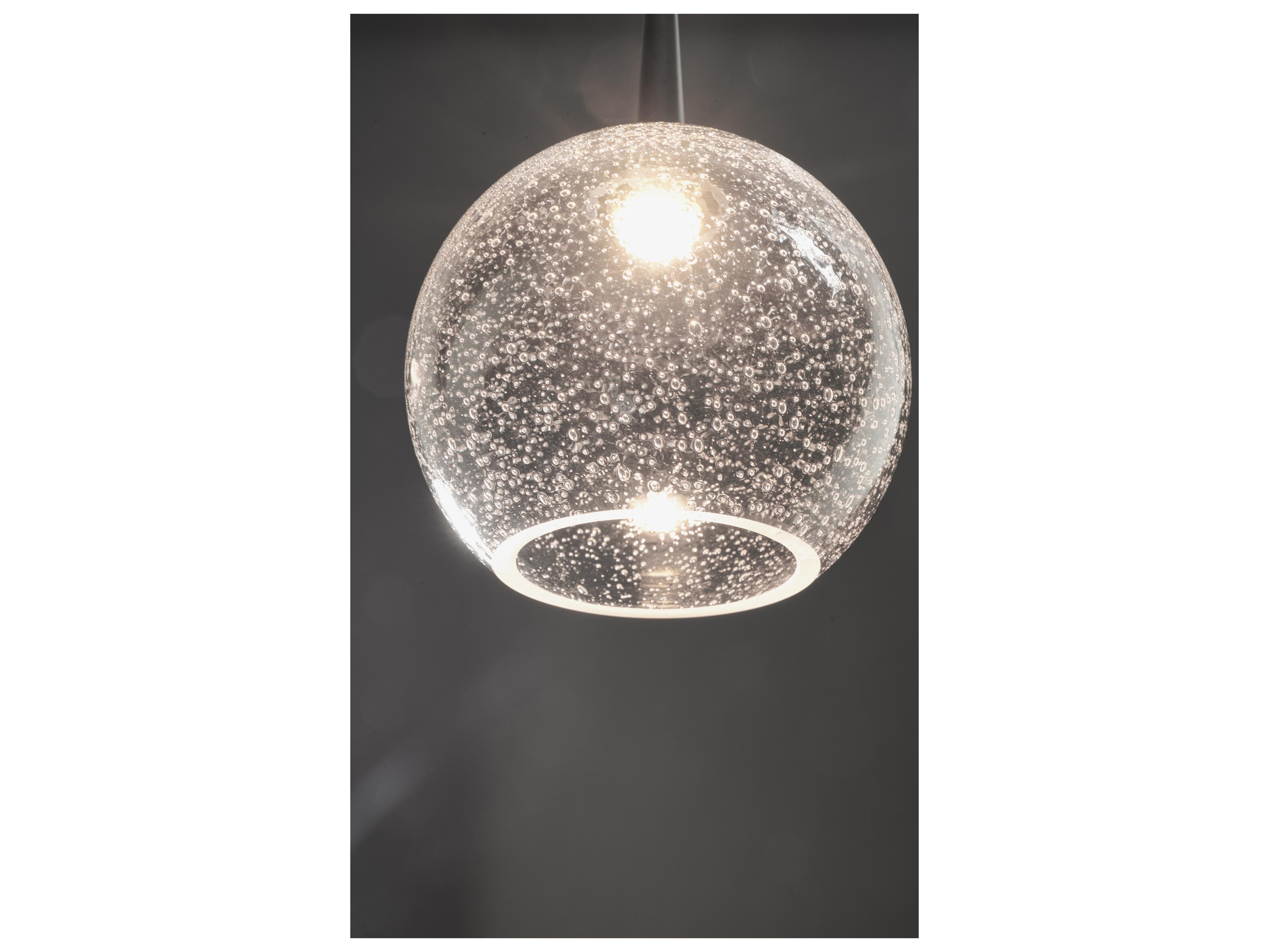 Bruck Lighting Bobo 1-Light Clear Glass LED Globe Mini Pendant