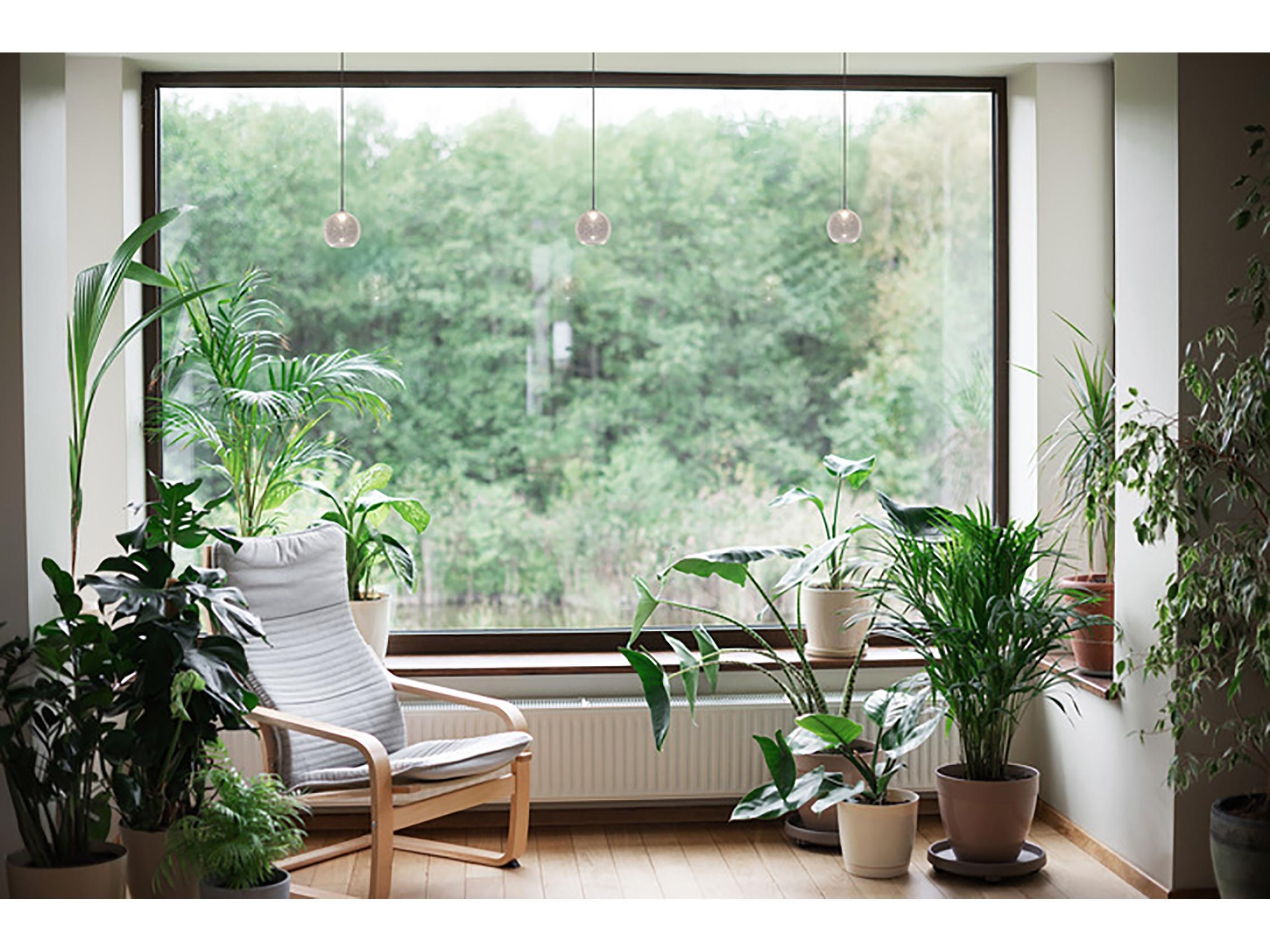 Bruck Lighting Bobo 1-Light Clear Glass LED Globe Mini Pendant