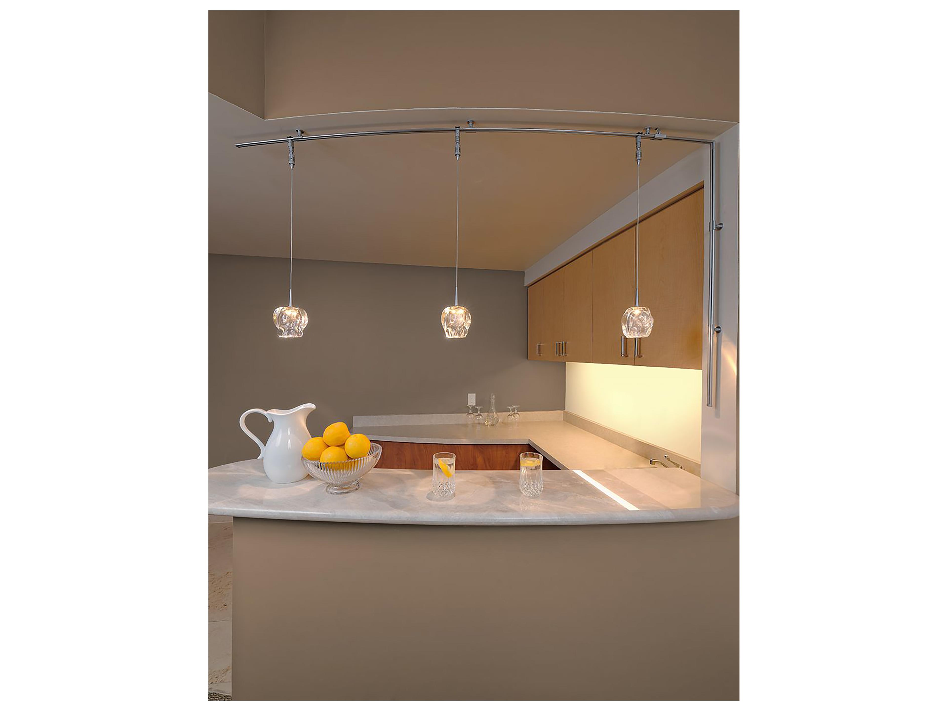 Bruck Lighting Aurora 1-Light Clear Glass LED Mini Pendant