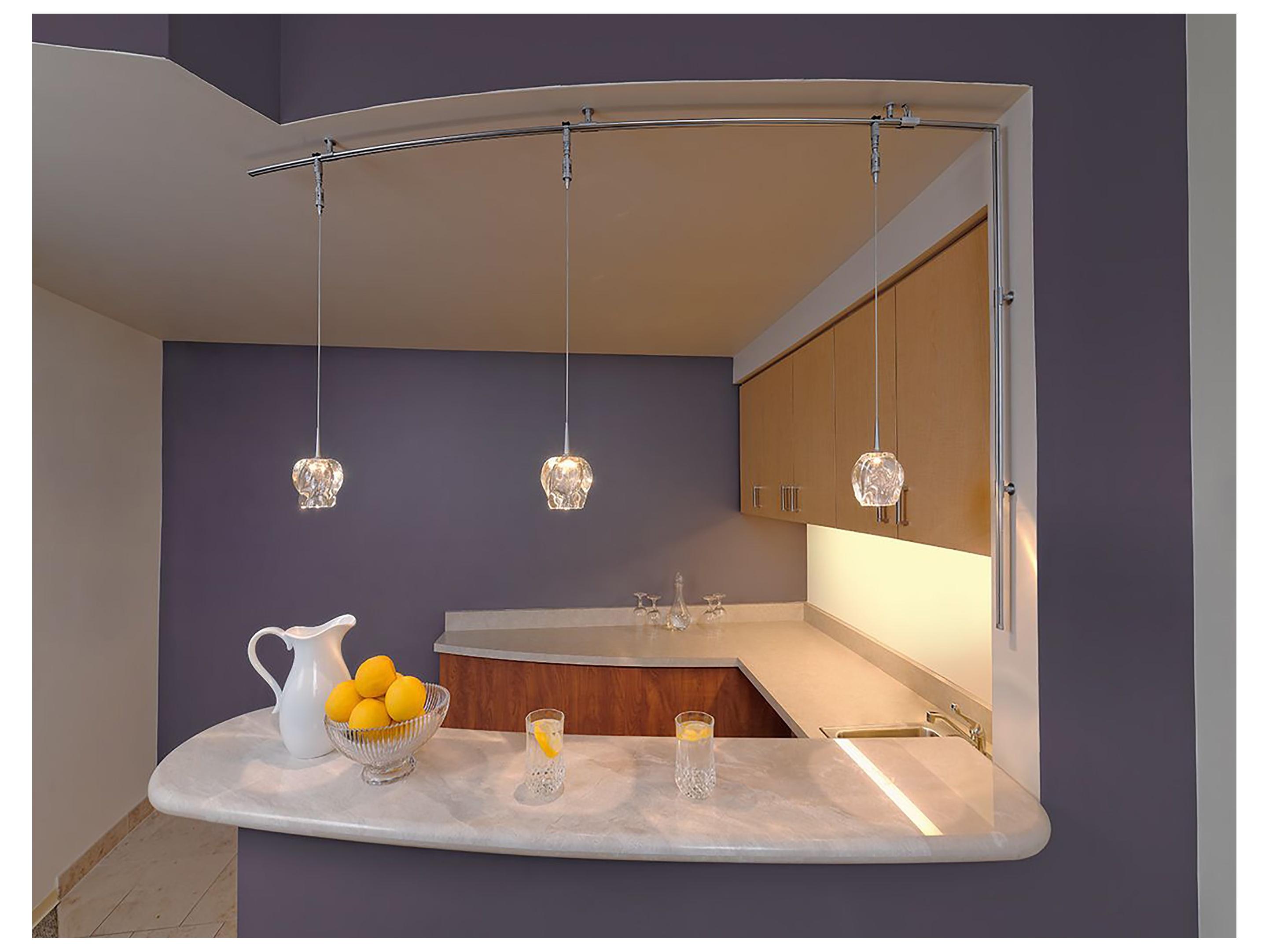 Bruck Lighting Aurora 1-Light Clear Glass LED Mini Pendant