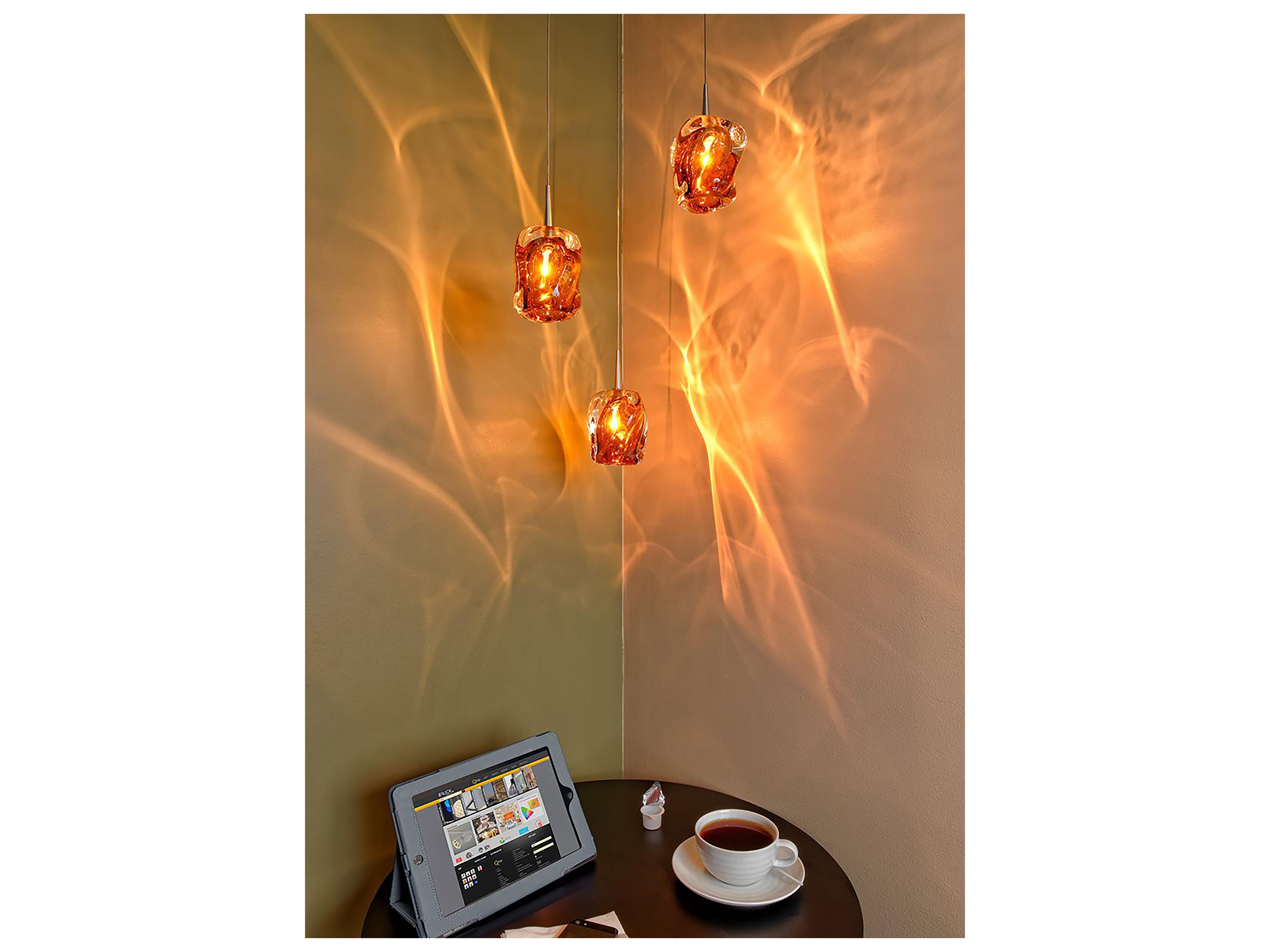 Bruck Lighting Aurora 1-Light Gold Glass LED Mini Pendant
