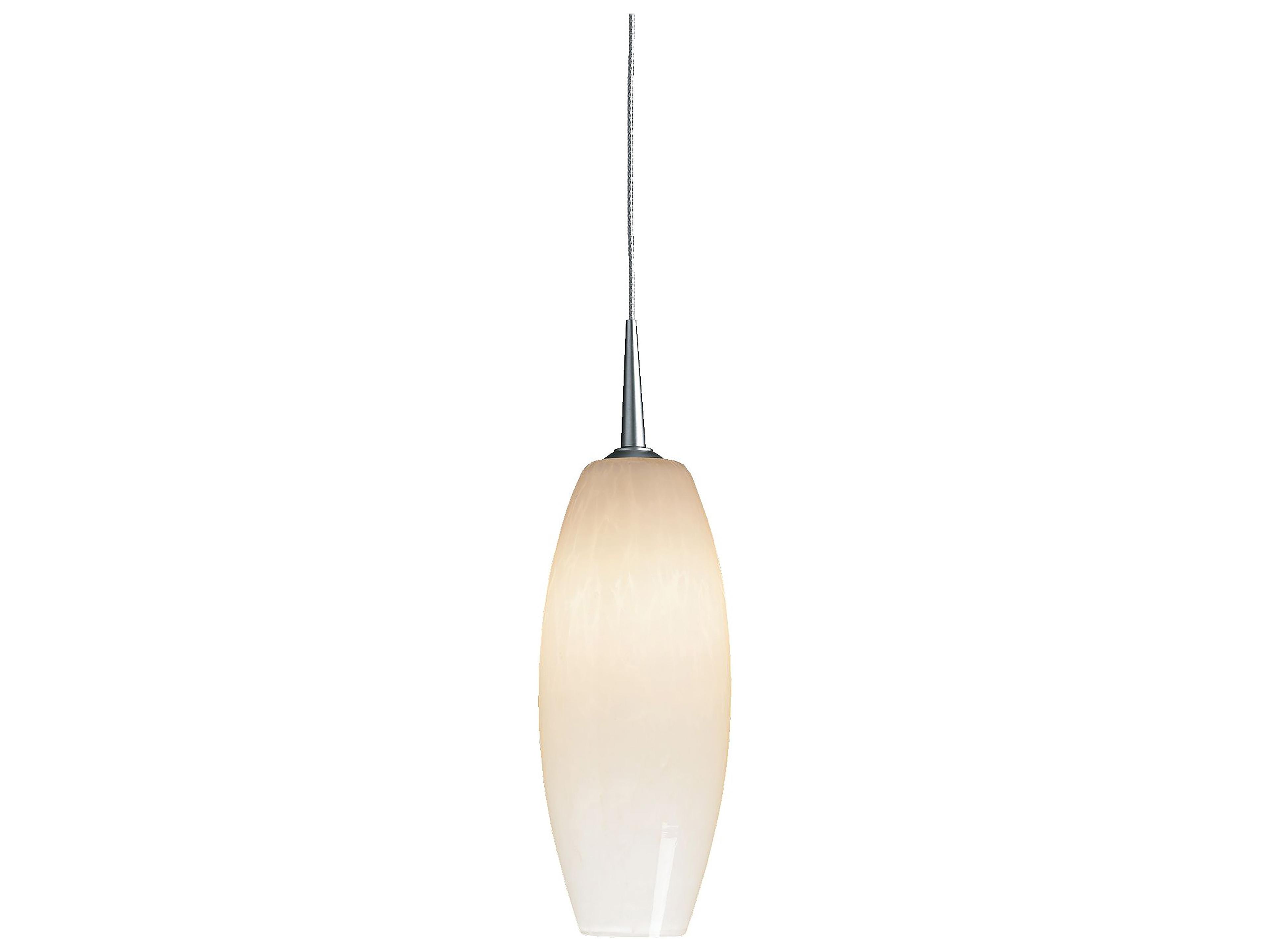 Bruck Lighting Ciro 1-Light White Glass Mini Pendant