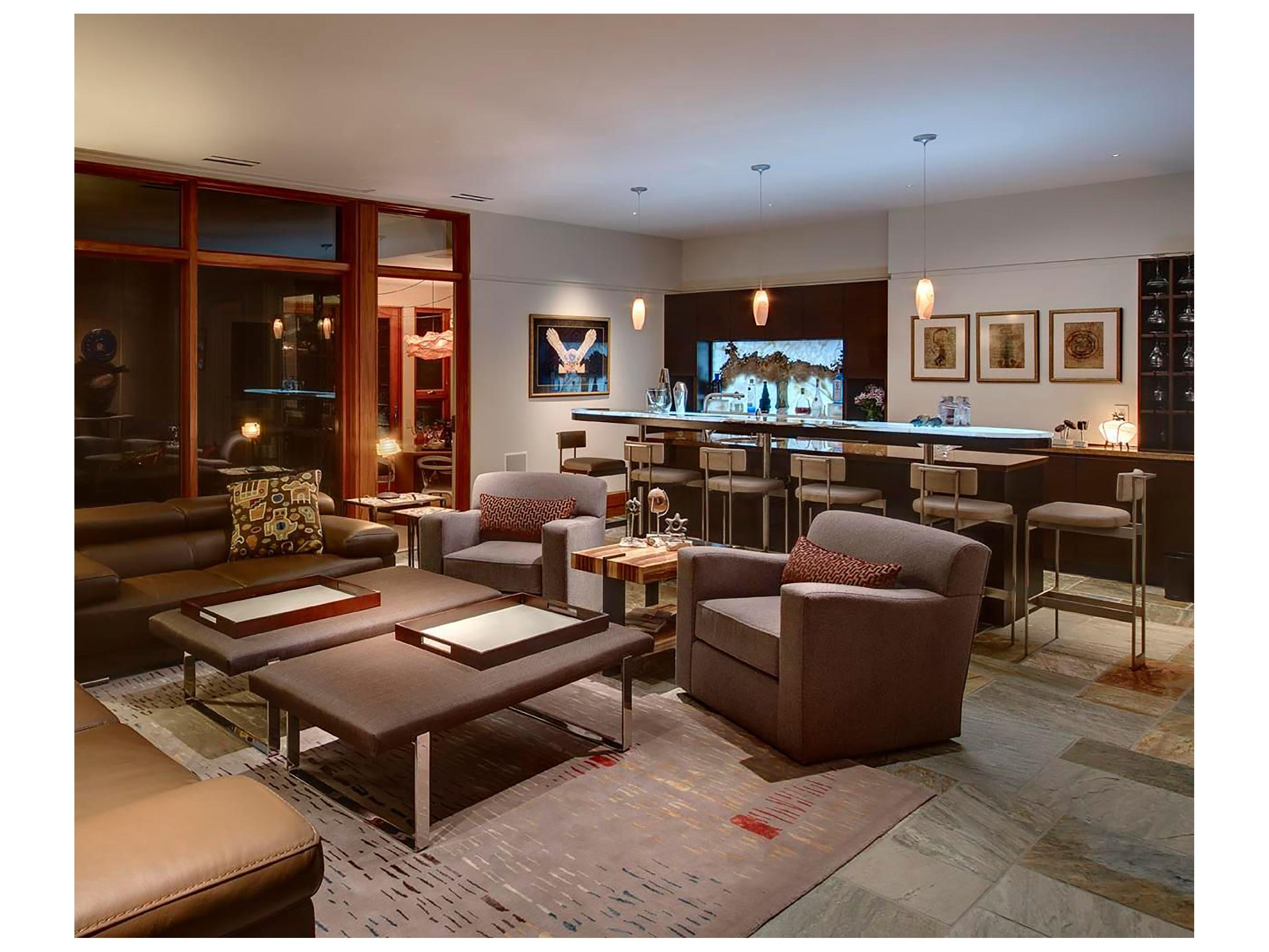 Bruck Lighting Ciro 1-Light Gold Glass Mini Pendant