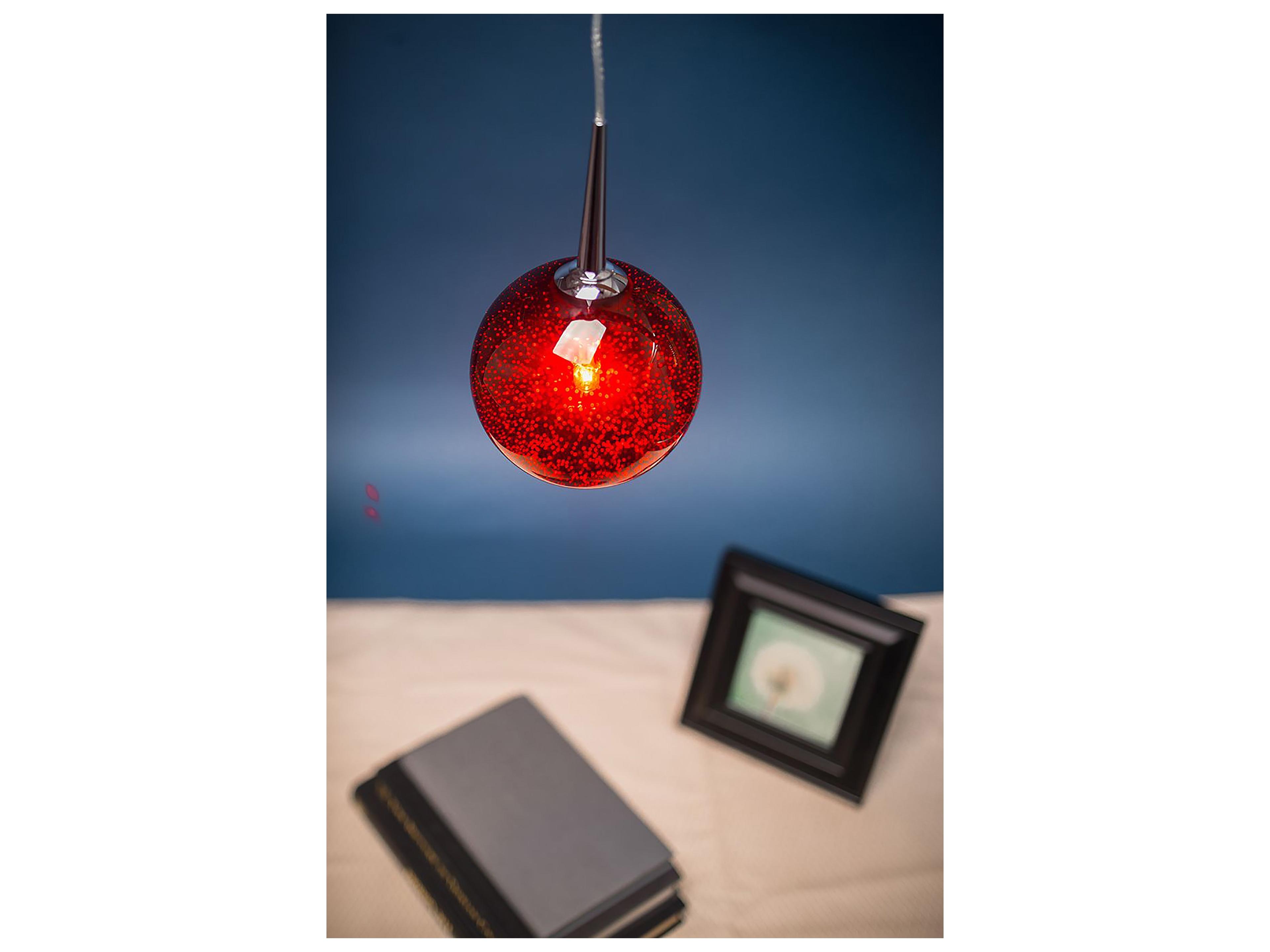 Bruck Lighting Bobo 1-Light Clear Glass Globe Mini Pendant