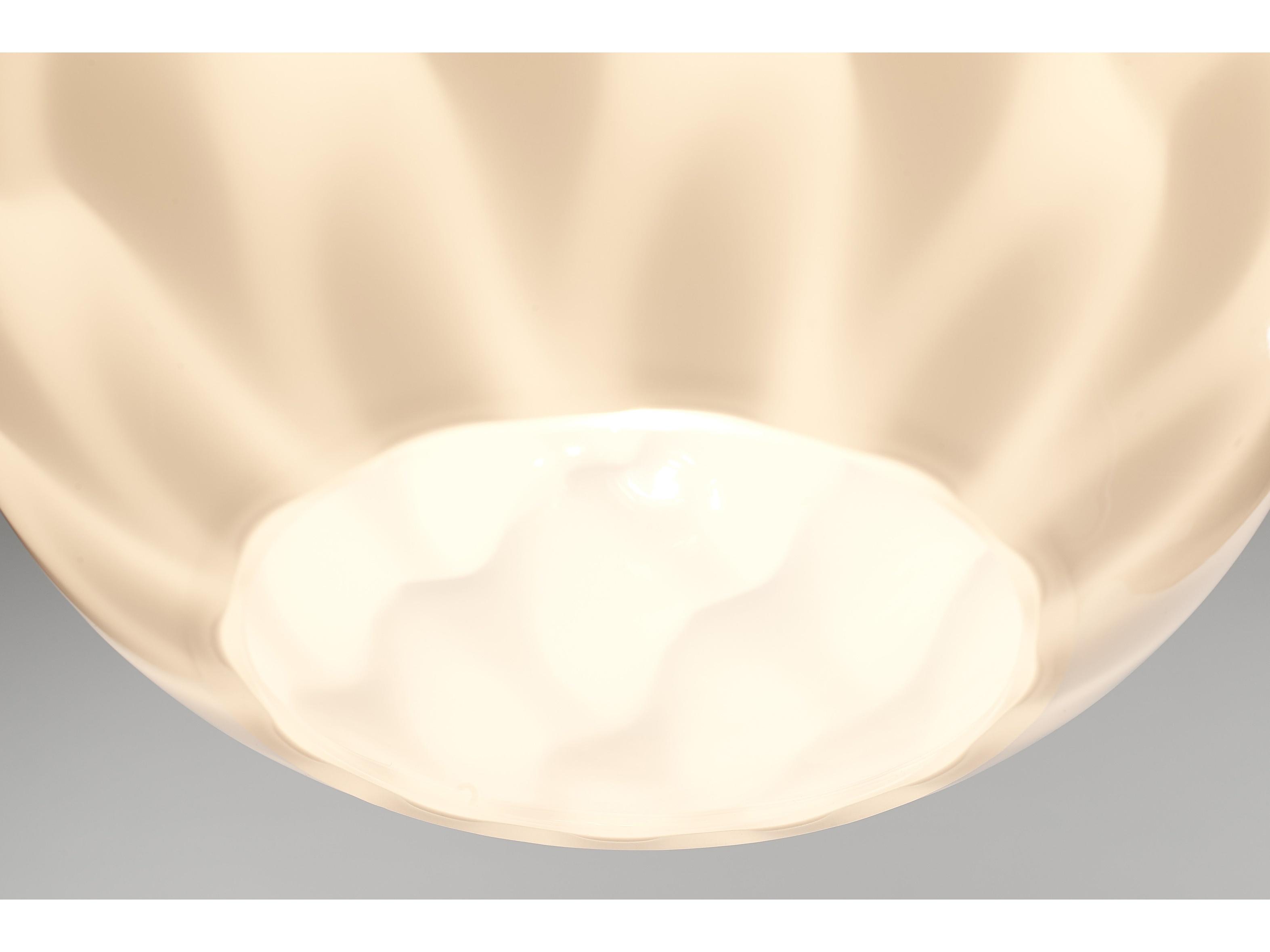 Bruck Lighting Sirena 1-Light White Glass Globe Mini Pendant