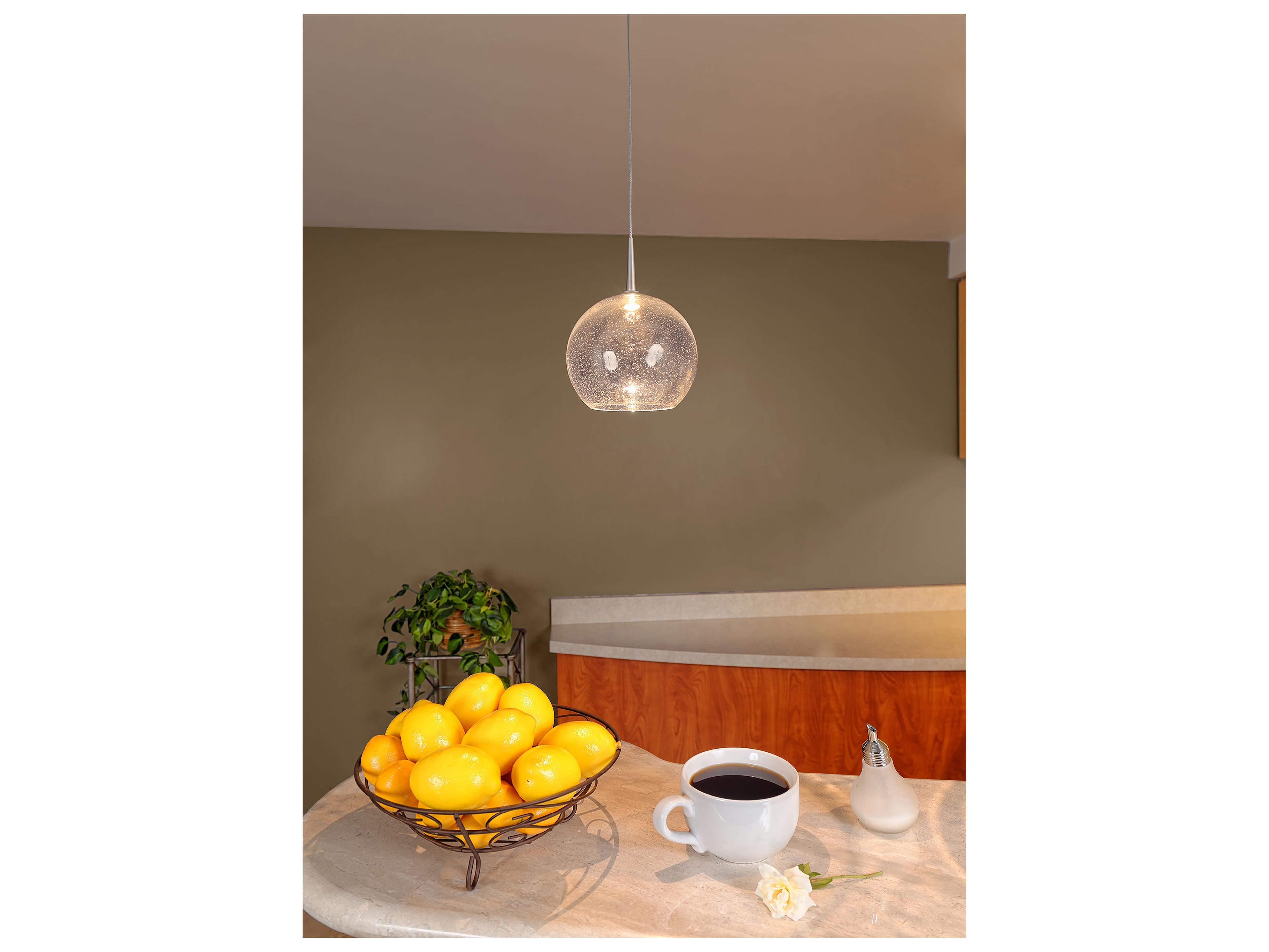Bruck Lighting Bobo 1-Light Green Glass Globe Mini Pendant