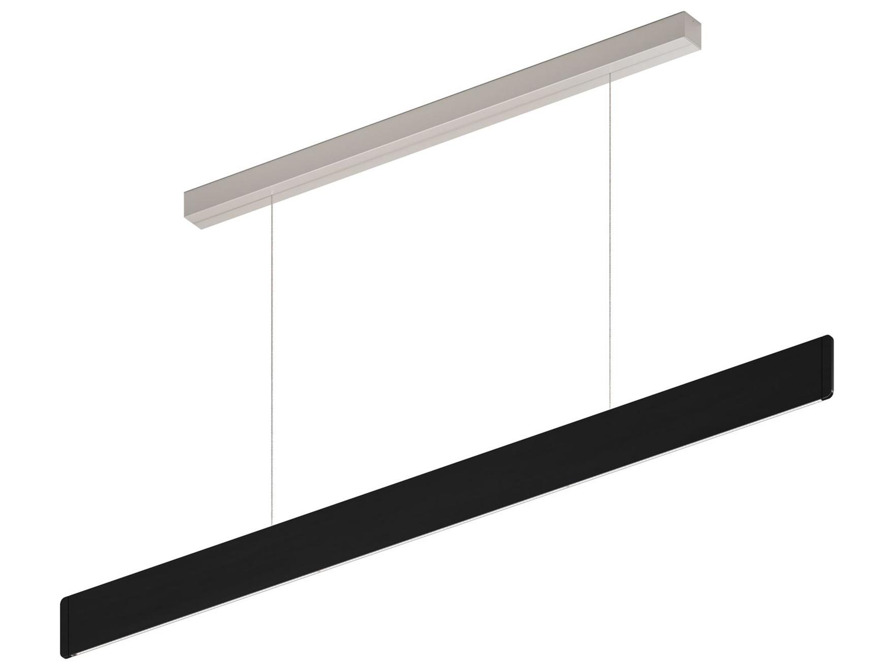 Bruck Lighting After-8 1-Light Black Linear Island Pendant