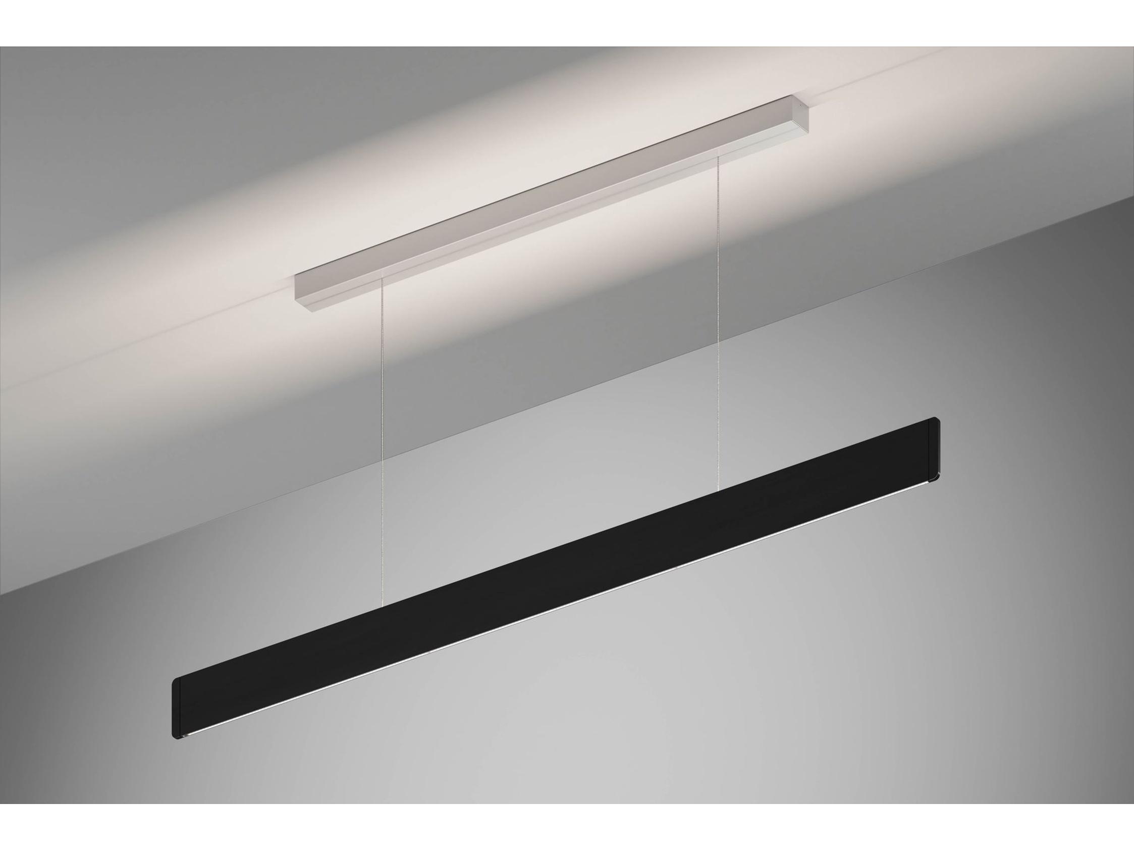 Bruck Lighting After-8 1-Light Black Linear Island Pendant