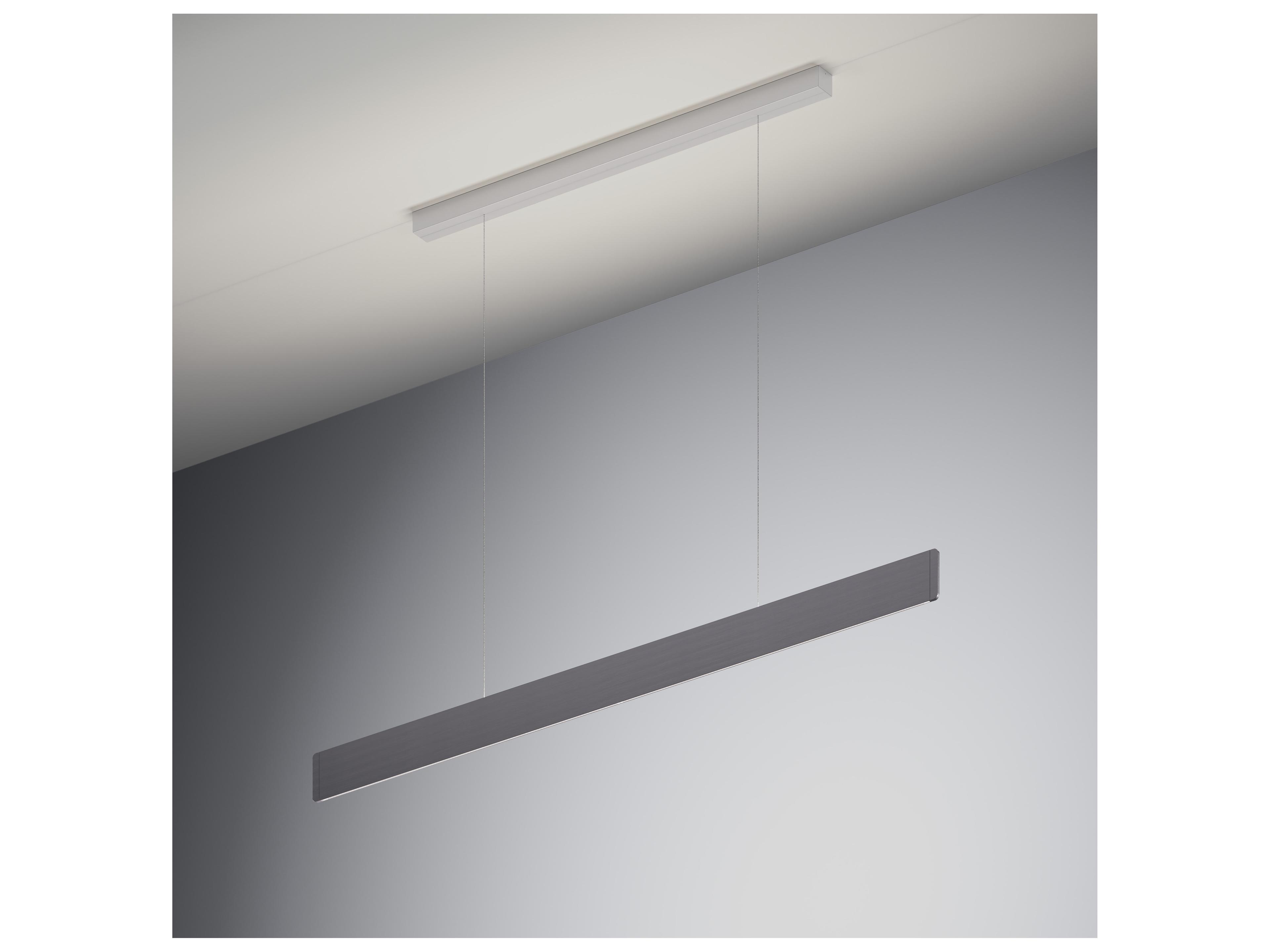 Bruck Lighting After-8 1-Light Slate Gray Linear Island Pendant