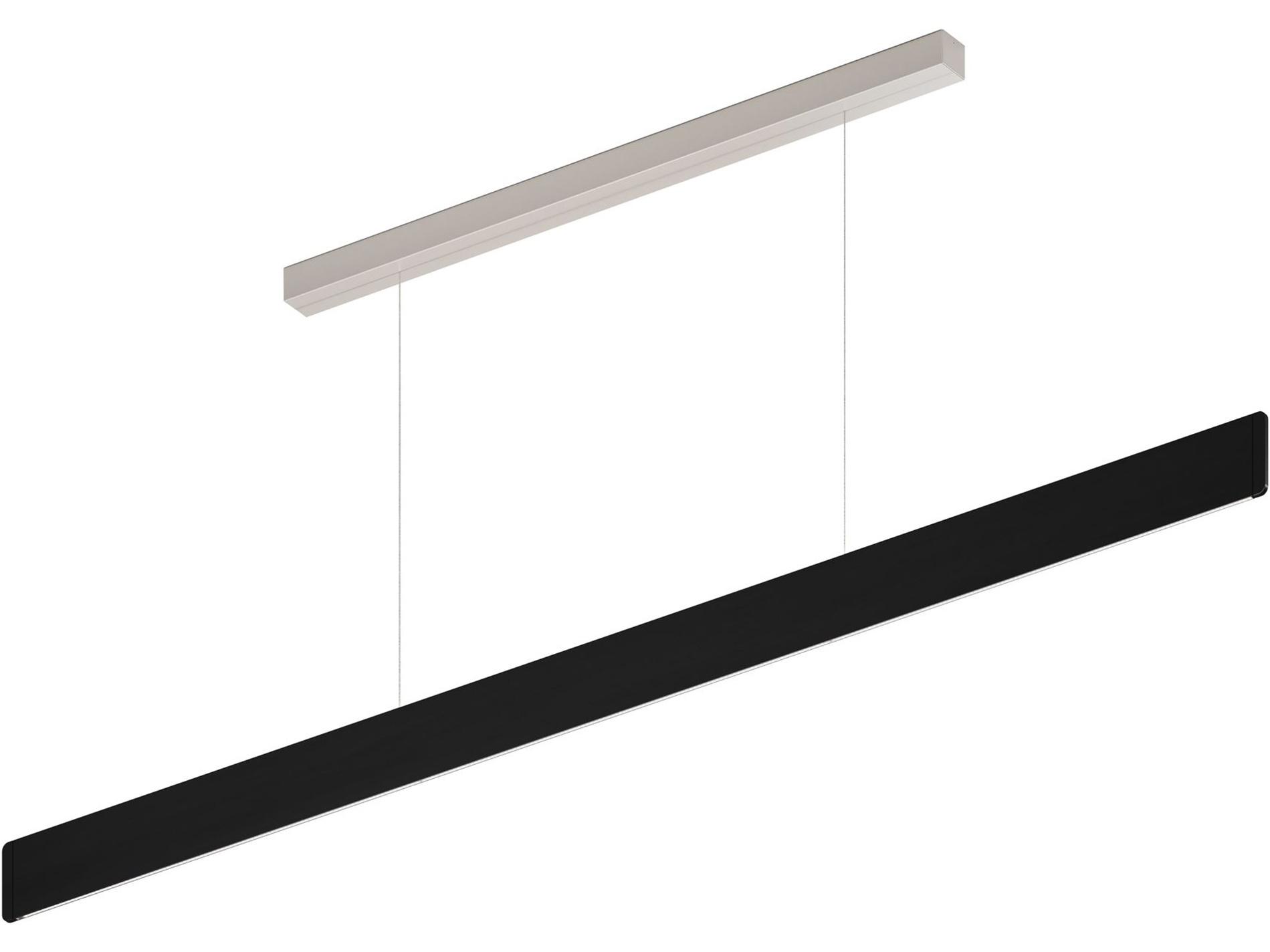 Bruck Lighting After-8 1-Light Black Linear Island Pendant