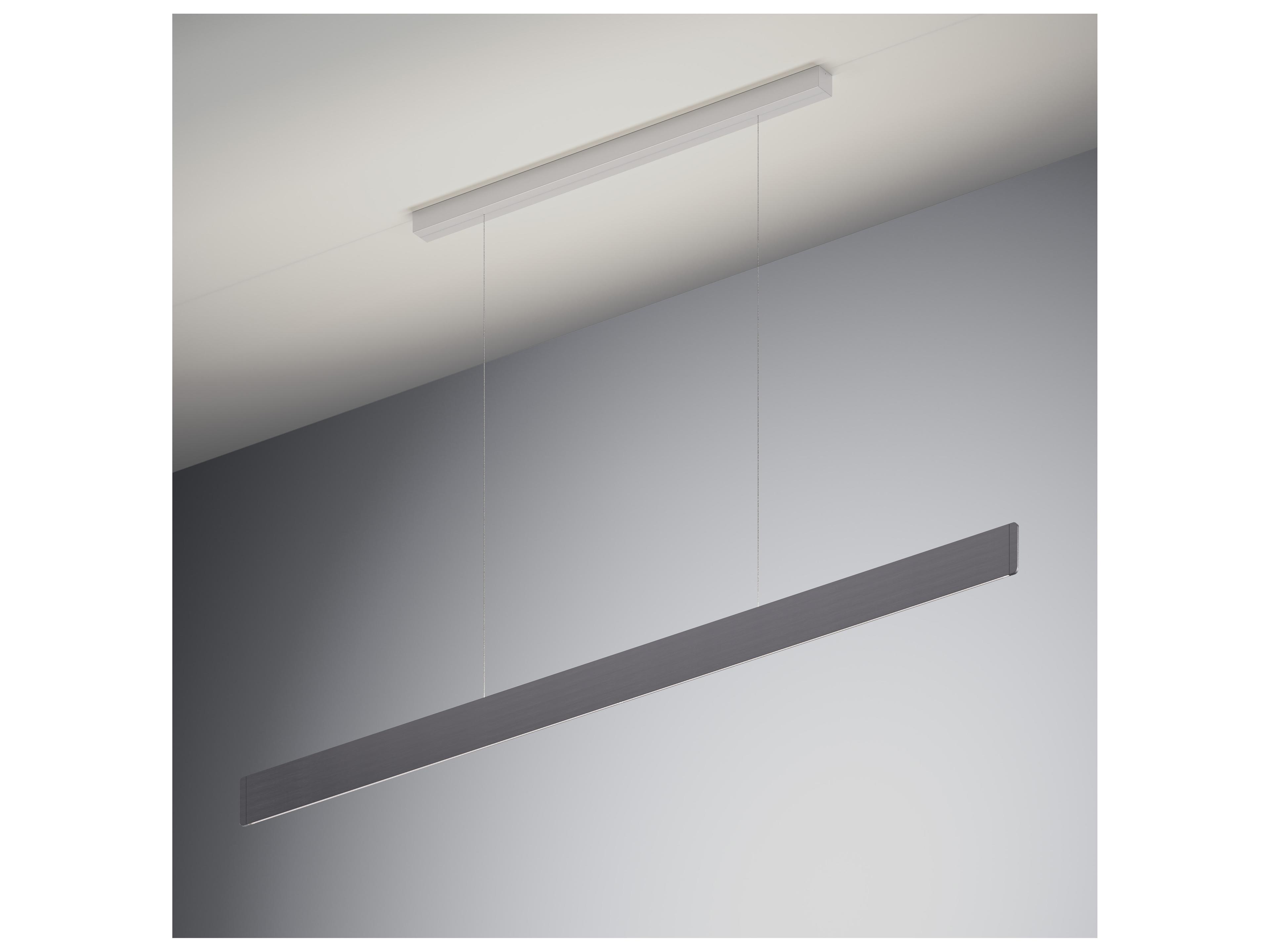 Bruck Lighting After-8 1-Light Slate Gray Linear Island Pendant