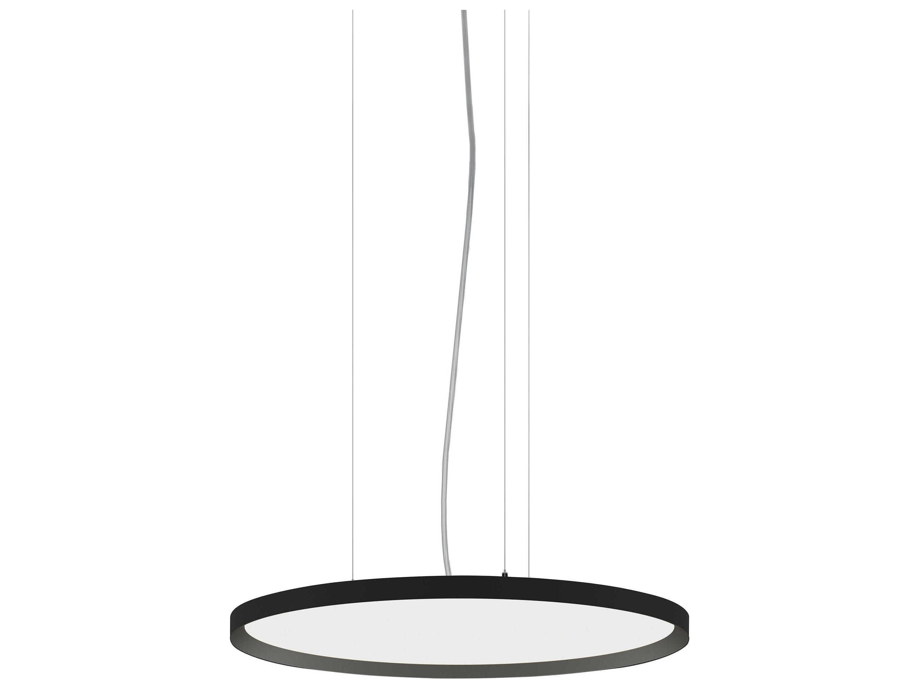 Bruck Lighting Bina 1-Light Black LED Round Pendant
