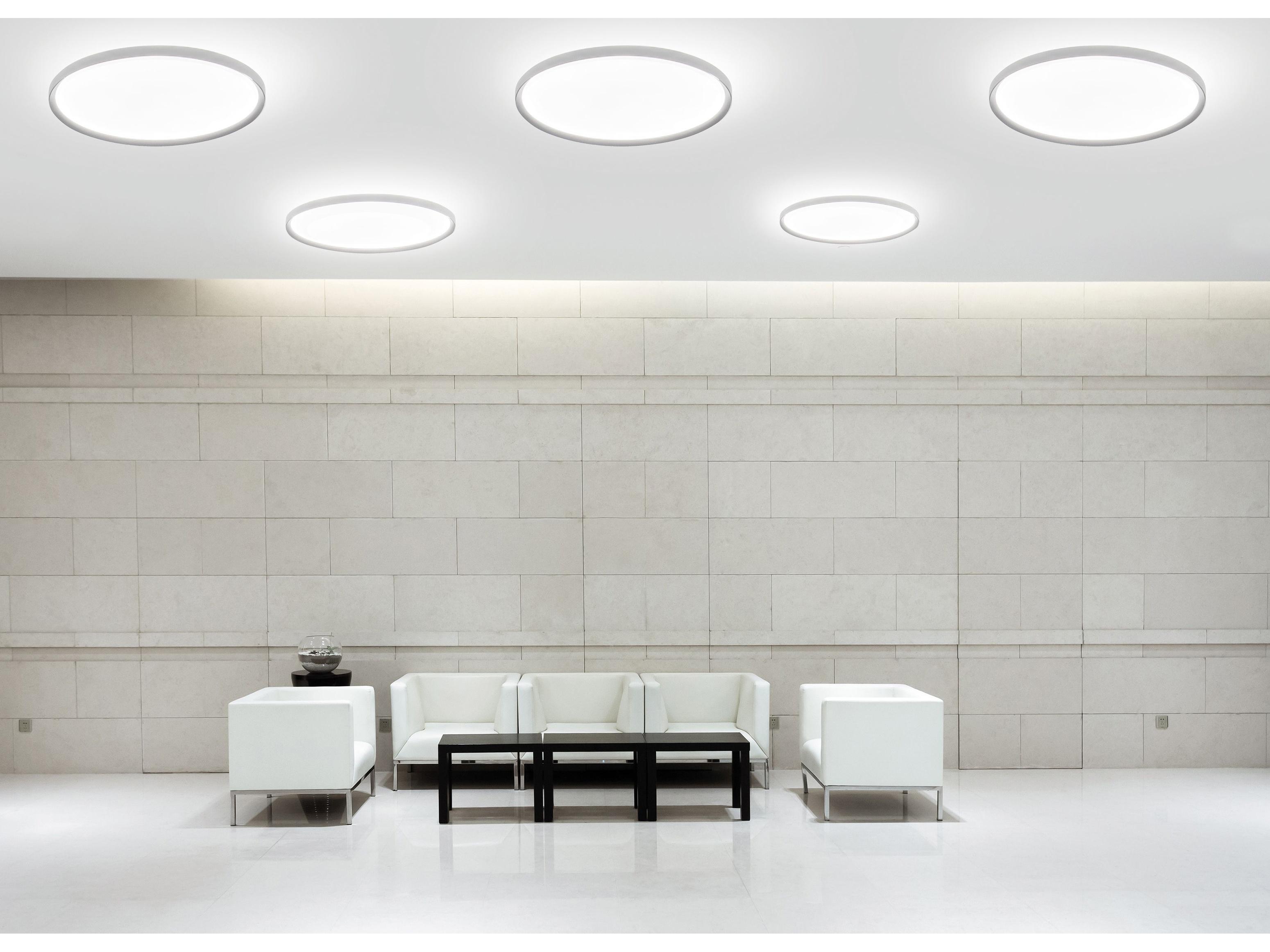 Bruck Lighting Bina 1-Light Black LED Round Flush Mount