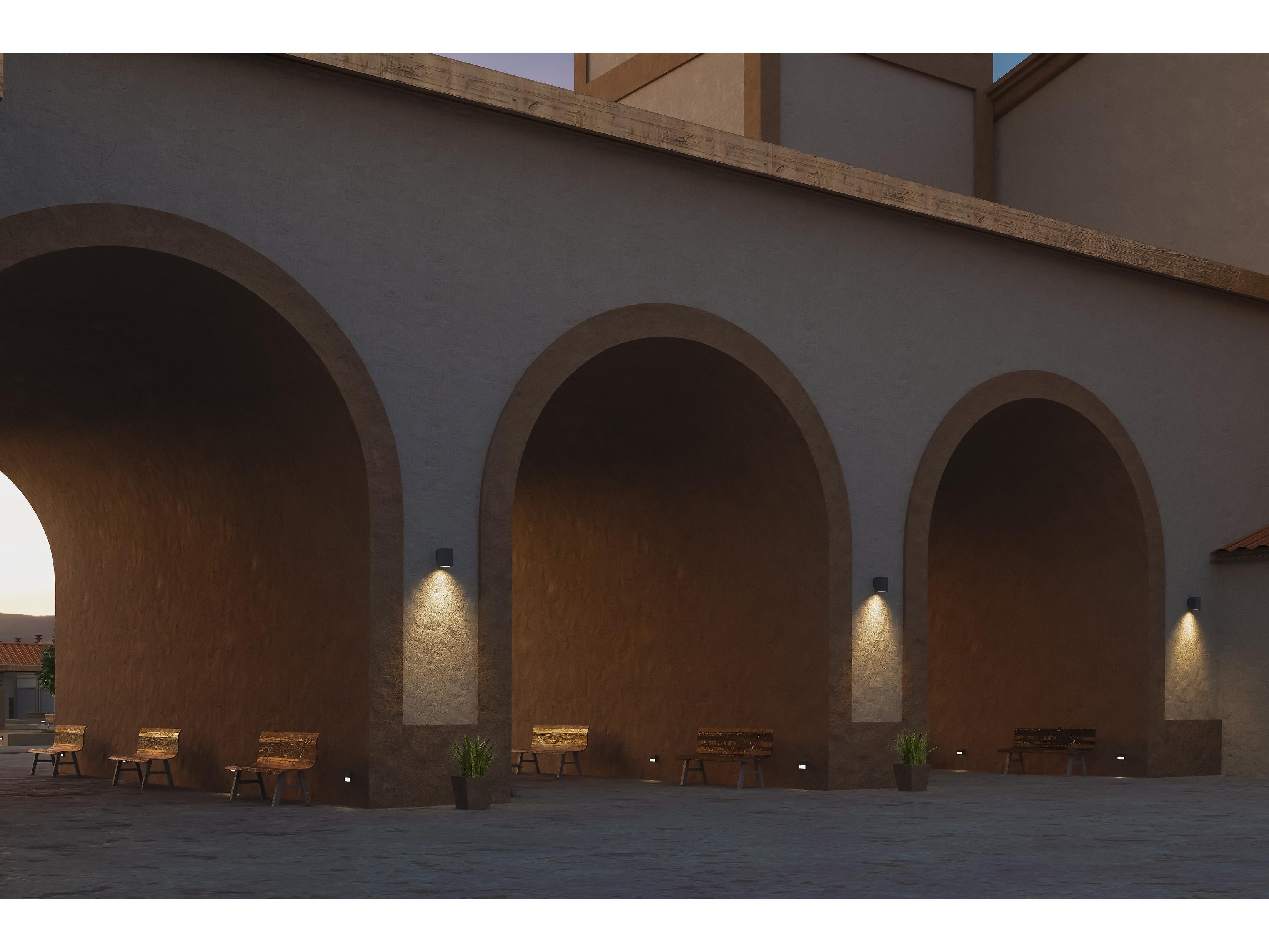 Bruck Lighting Piazza 1 - Light Outdoor Wall Light