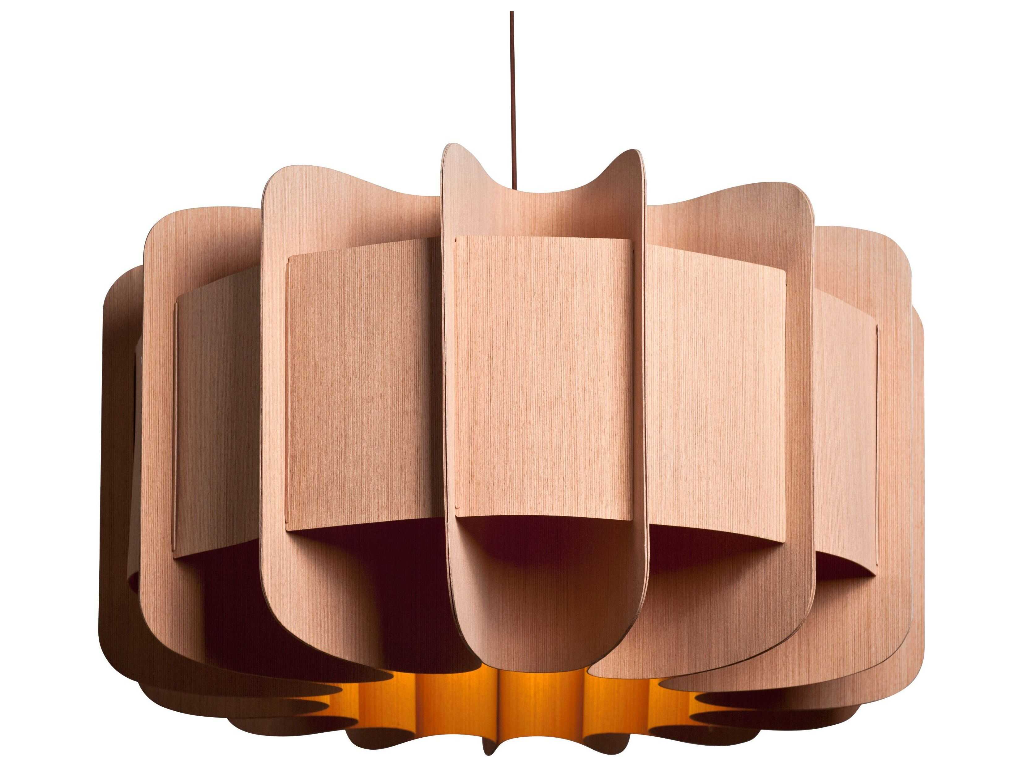 Bruck Lighting Clarissa 1-Light Beech Wood Pendant