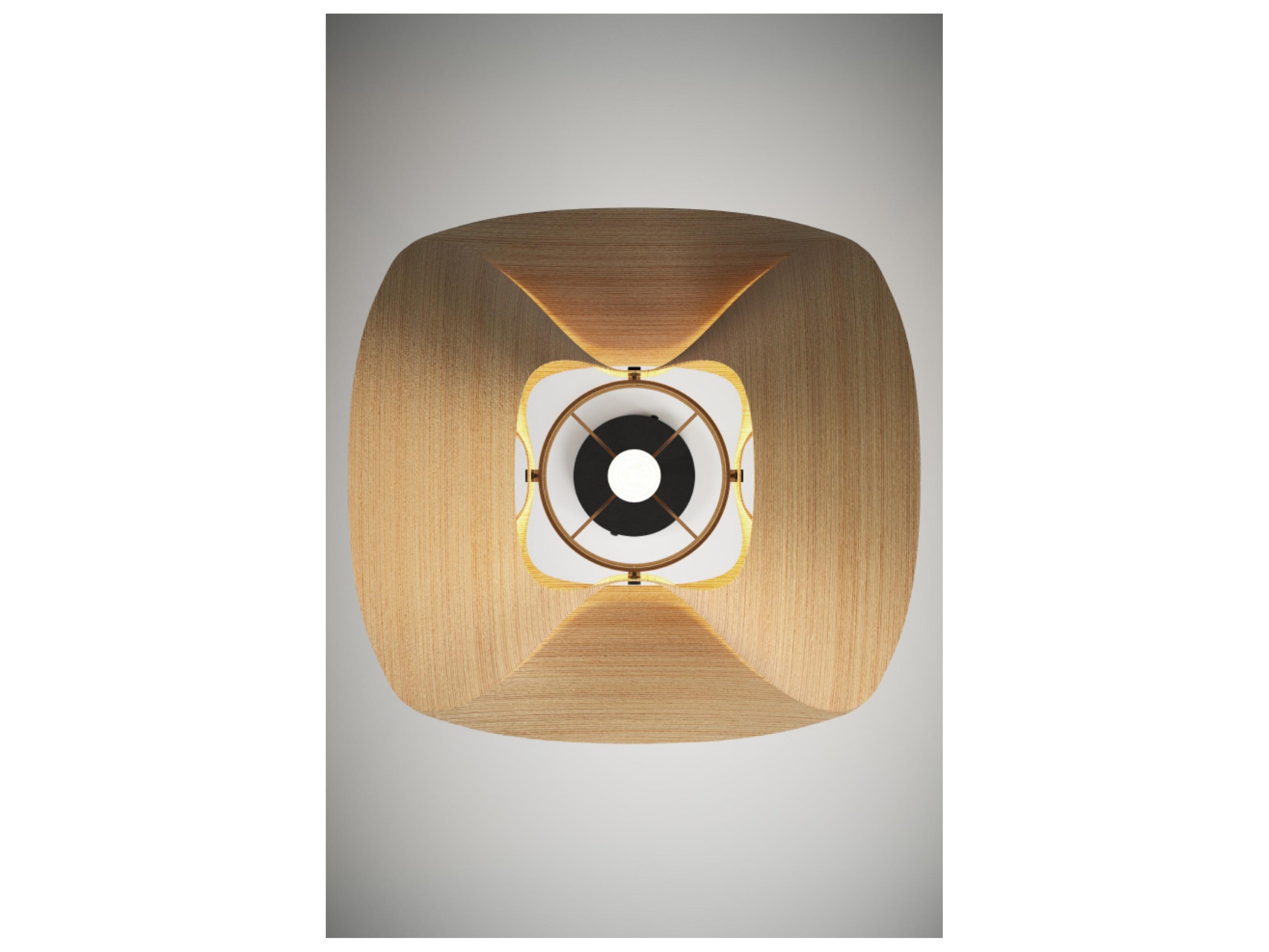 Bruck Lighting Elvira 1-Light Wood Pendant