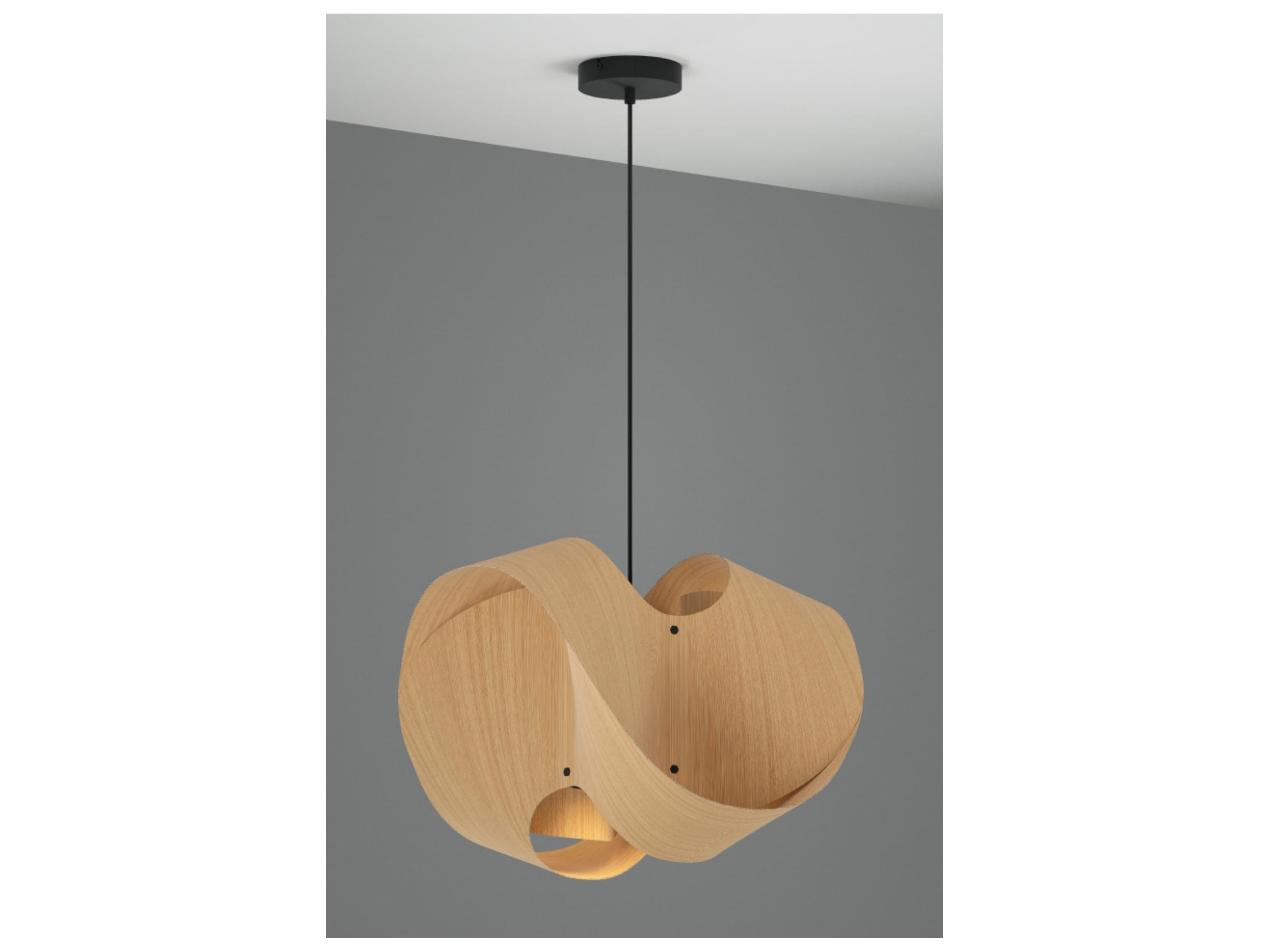 Bruck Lighting Elvira 1-Light Wood Pendant