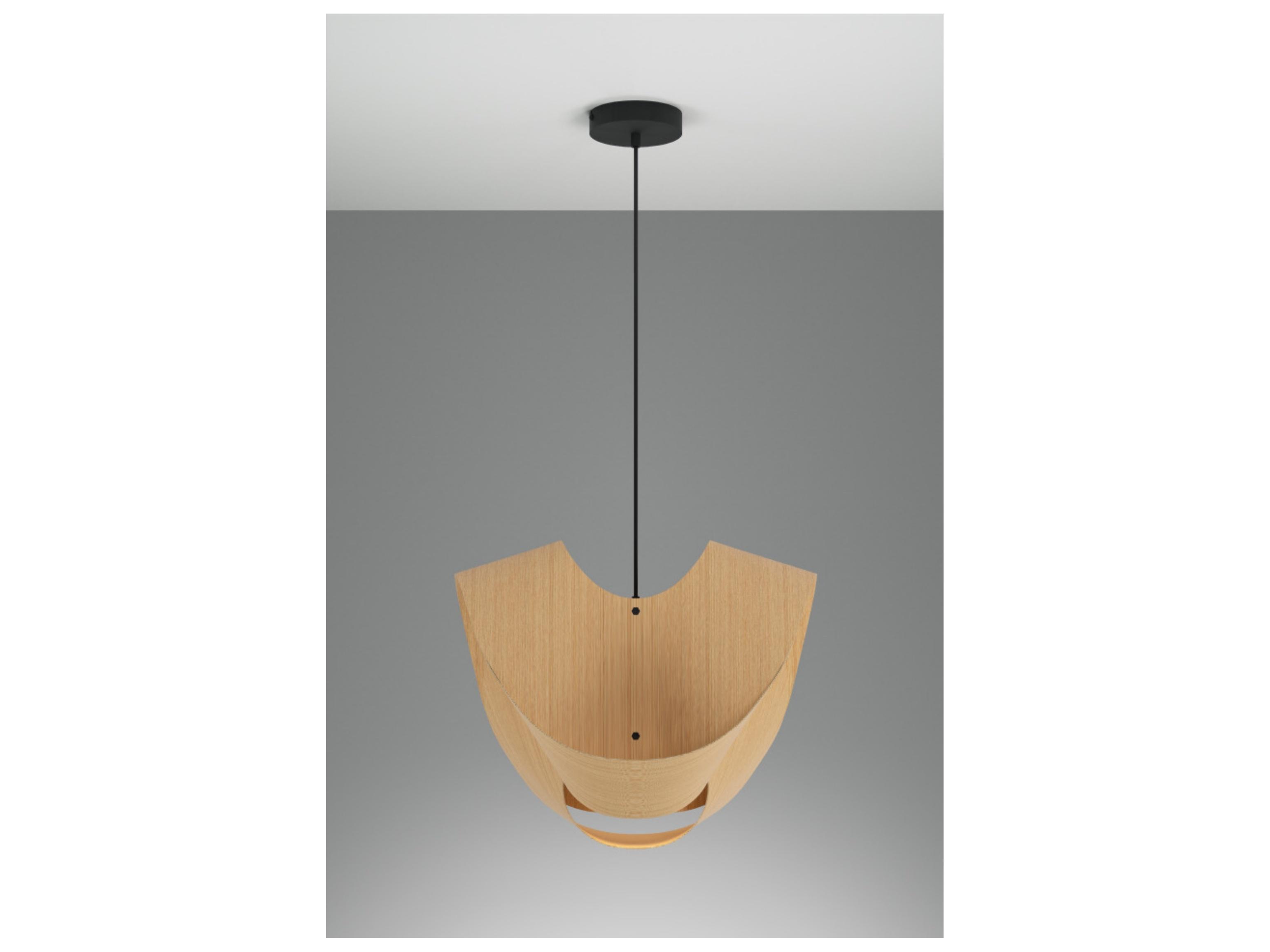 Bruck Lighting Elvira 1-Light Wood Pendant
