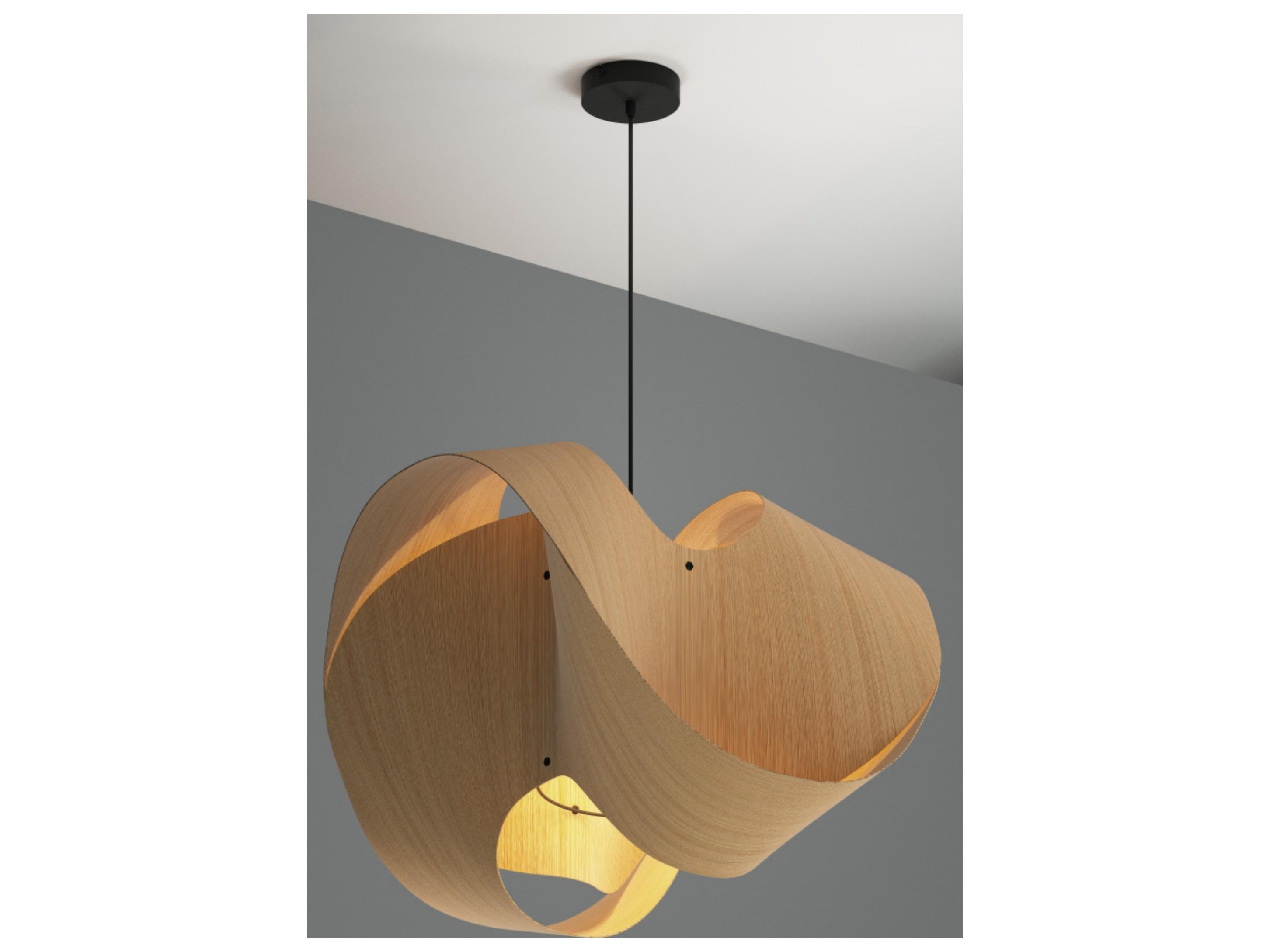 Bruck Lighting Elvira 1-Light Wood Pendant