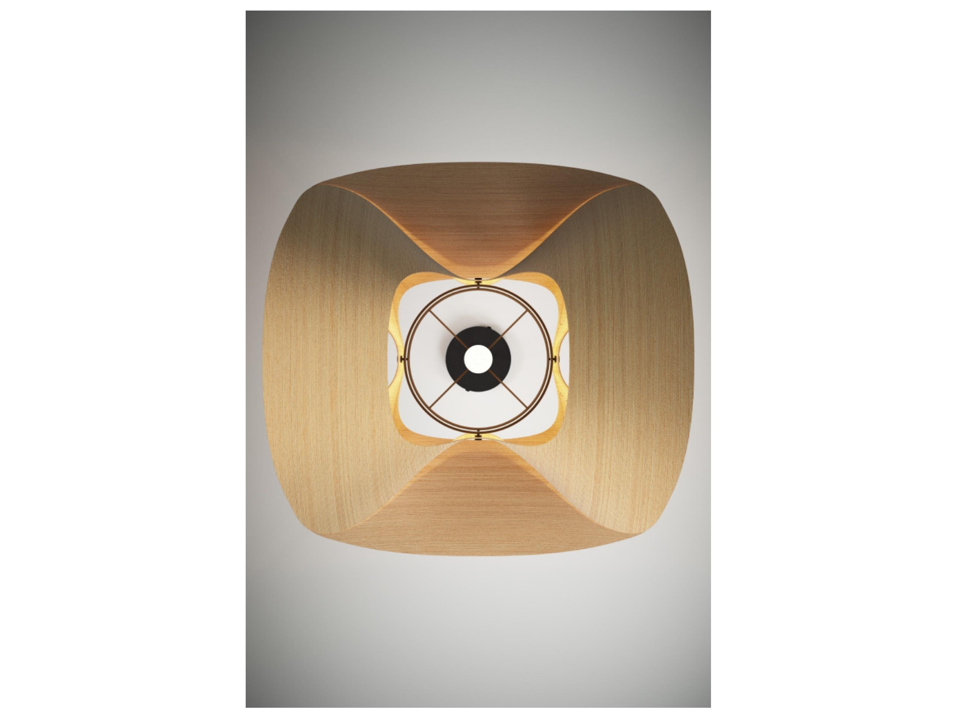 Bruck Lighting Elvira 1-Light Wood Pendant