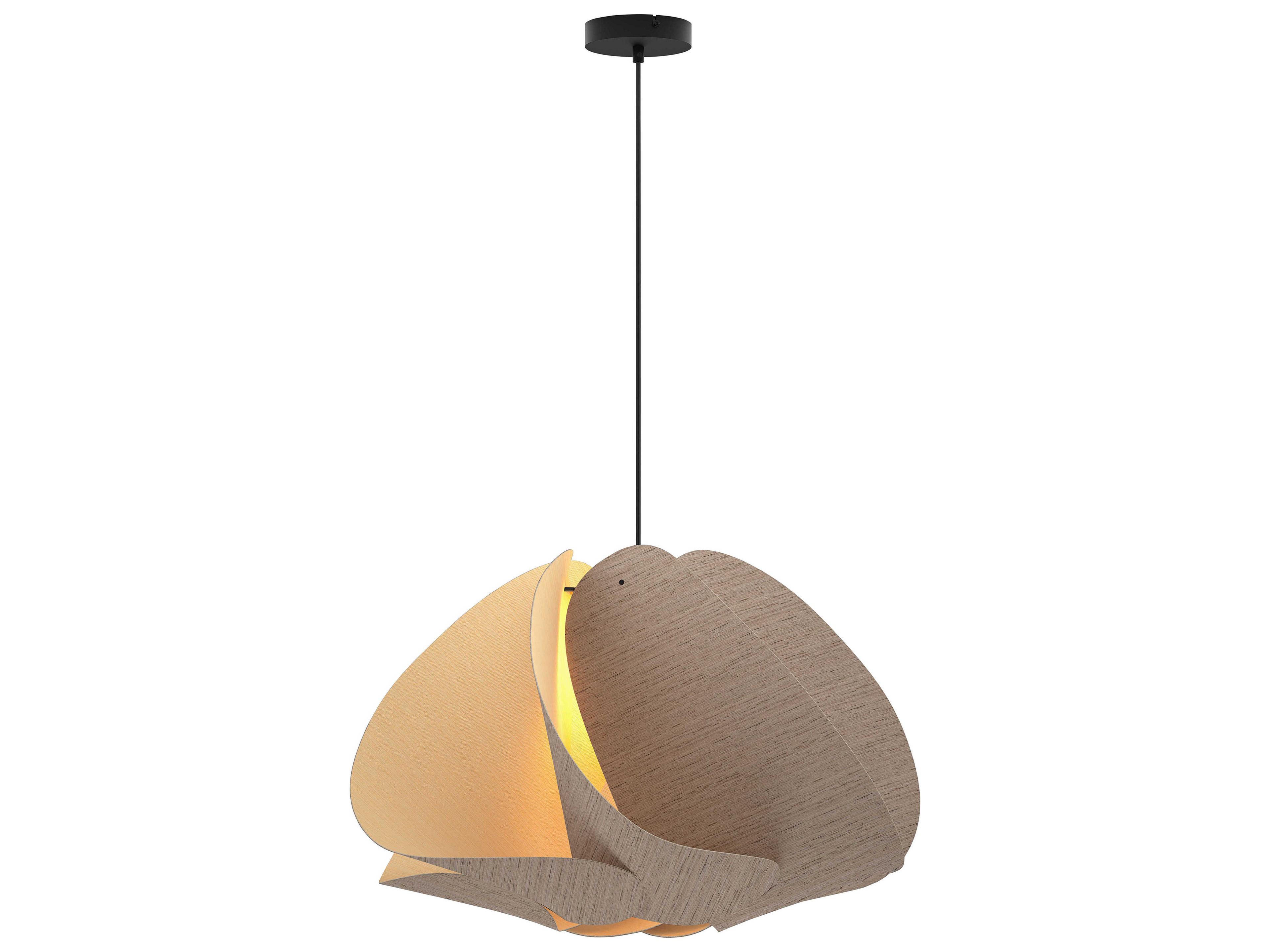 Bruck Lighting Matilda 1-Light Wood Pendant