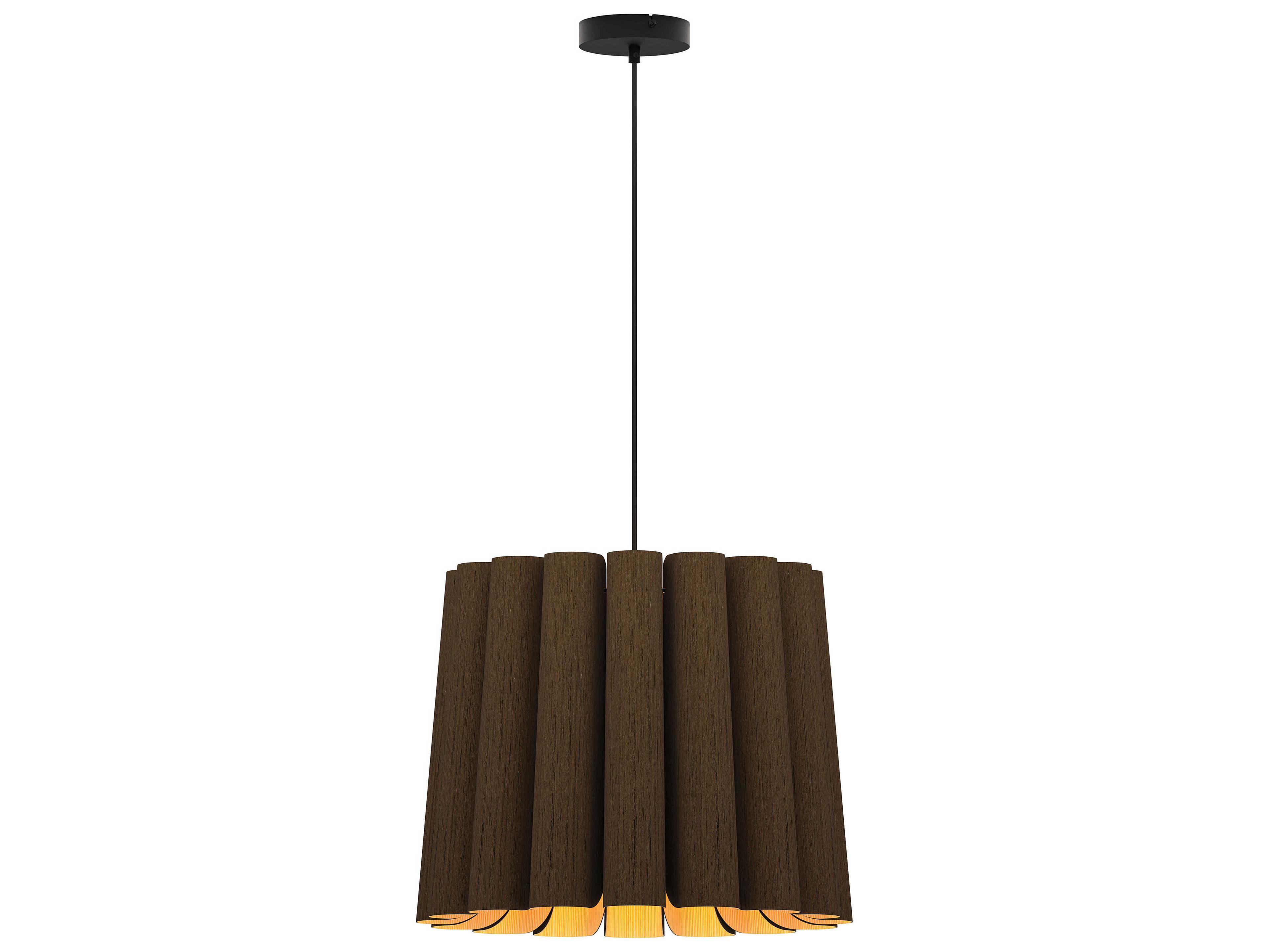 Bruck Lighting Renata 1-Light Wood Pendant