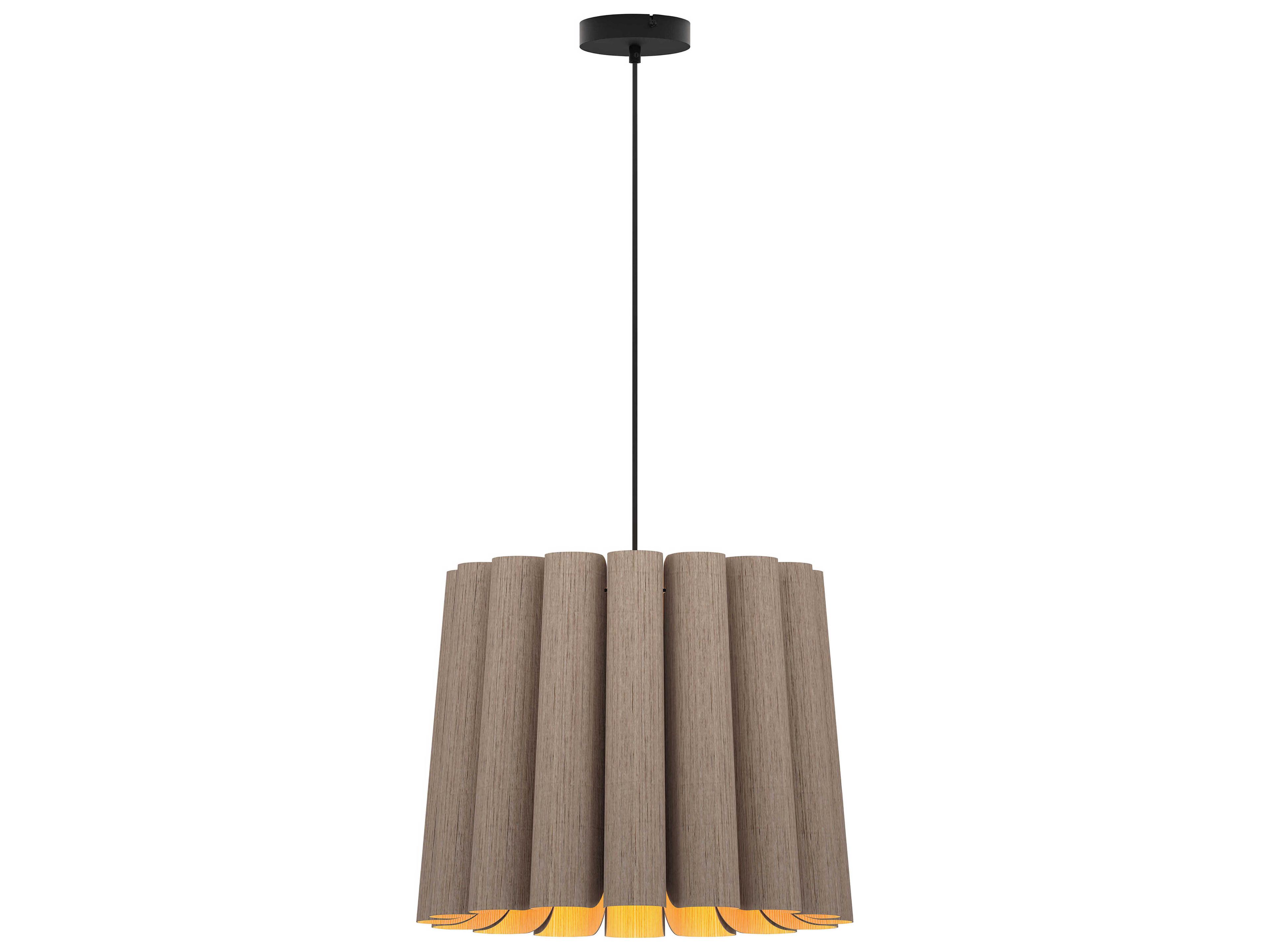 Bruck Lighting Renata 1-Light Wood Pendant