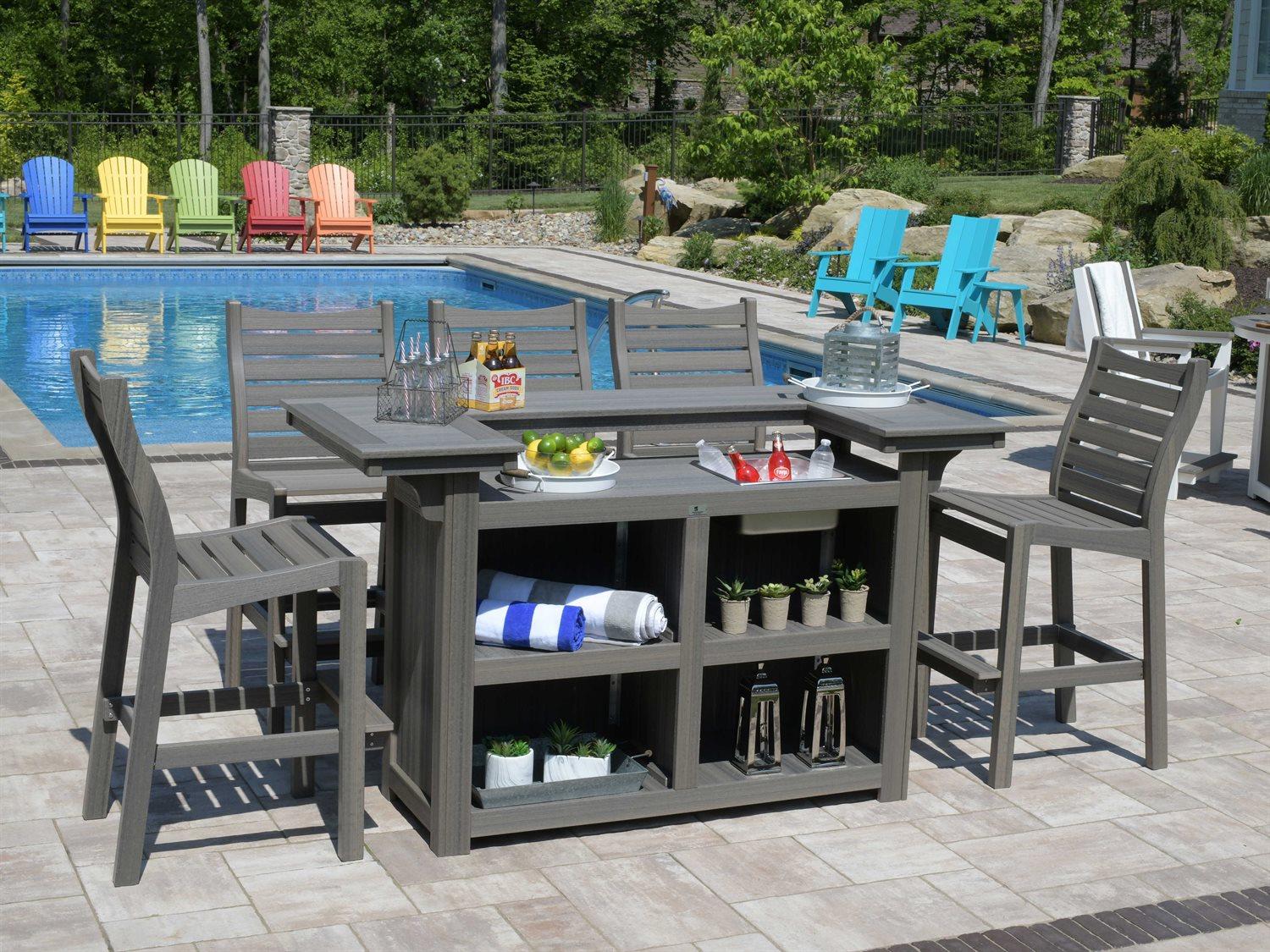 Berlin Gardens Bars & Bar Stools Recycled Plastic Bar Set