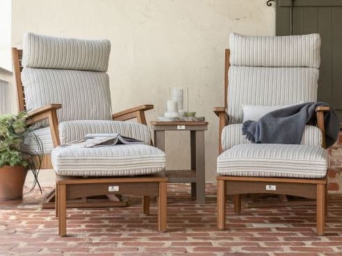 Berlin Gardens Classic Terrace Recycled Plastic Cushion Outdoor Lounge Set