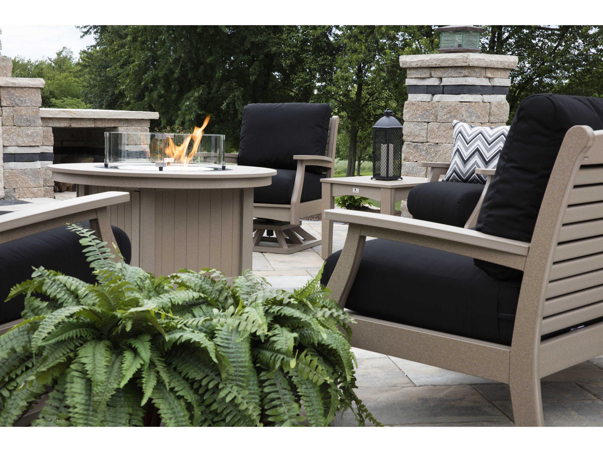 Berlin Gardens Classic Terrace Recycled Plastic Cushion Patio Lounge Set