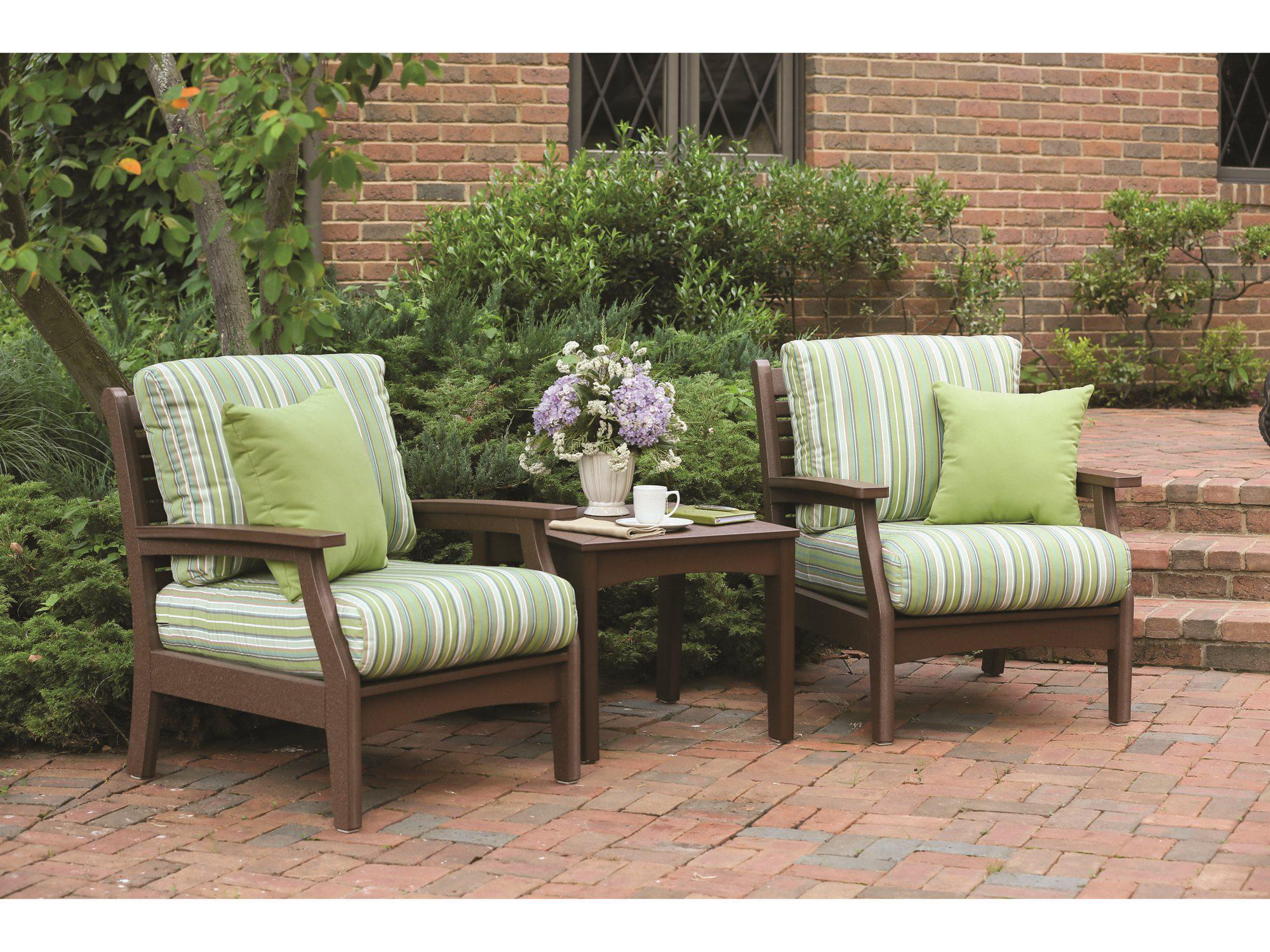 Berlin Gardens Classic Terrace Recycled Plastic Cushion Outdoor Lounge Set