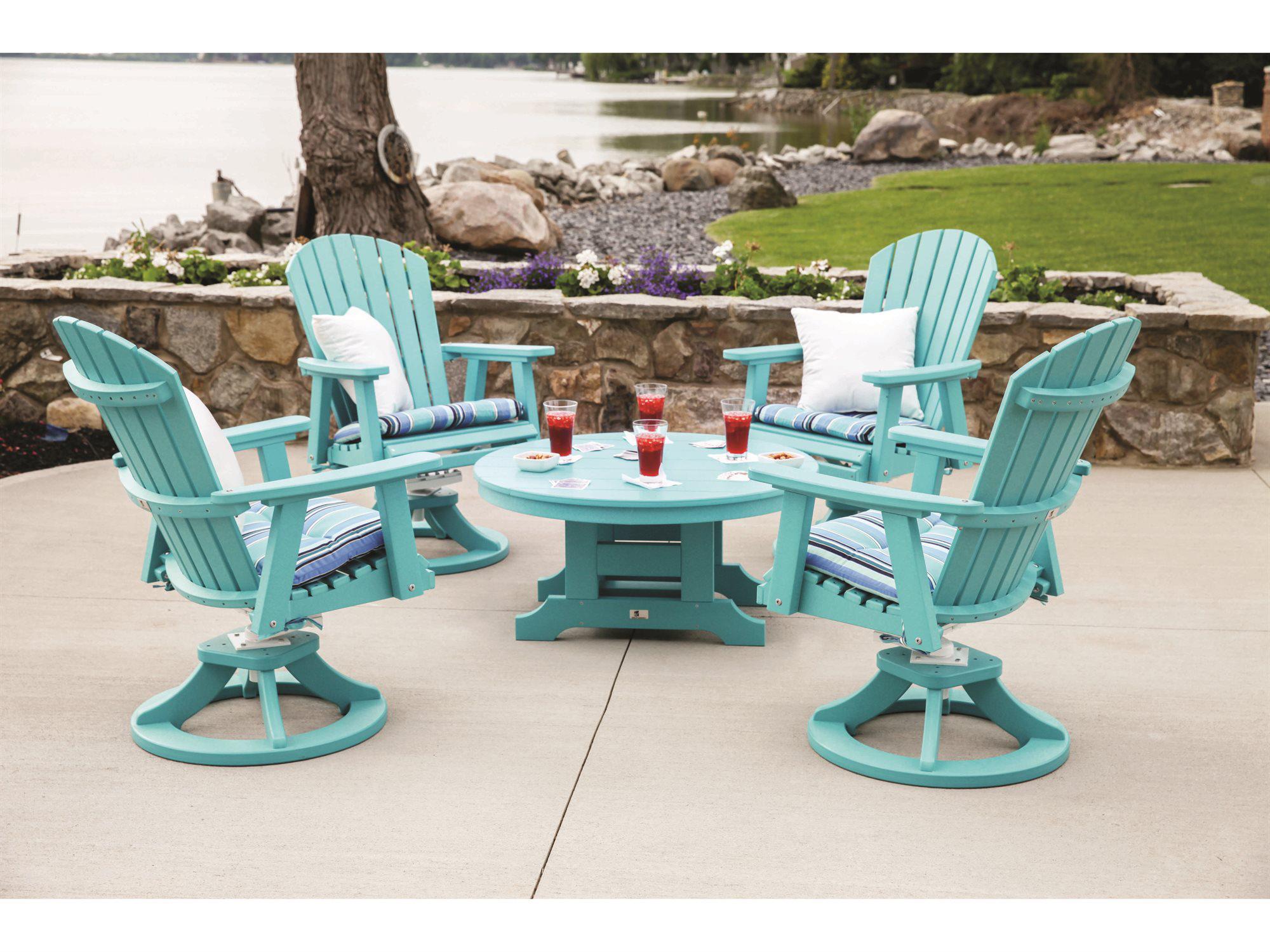 Berlin Gardens Comfo-back Recycled Plastic Patio Lounge Set