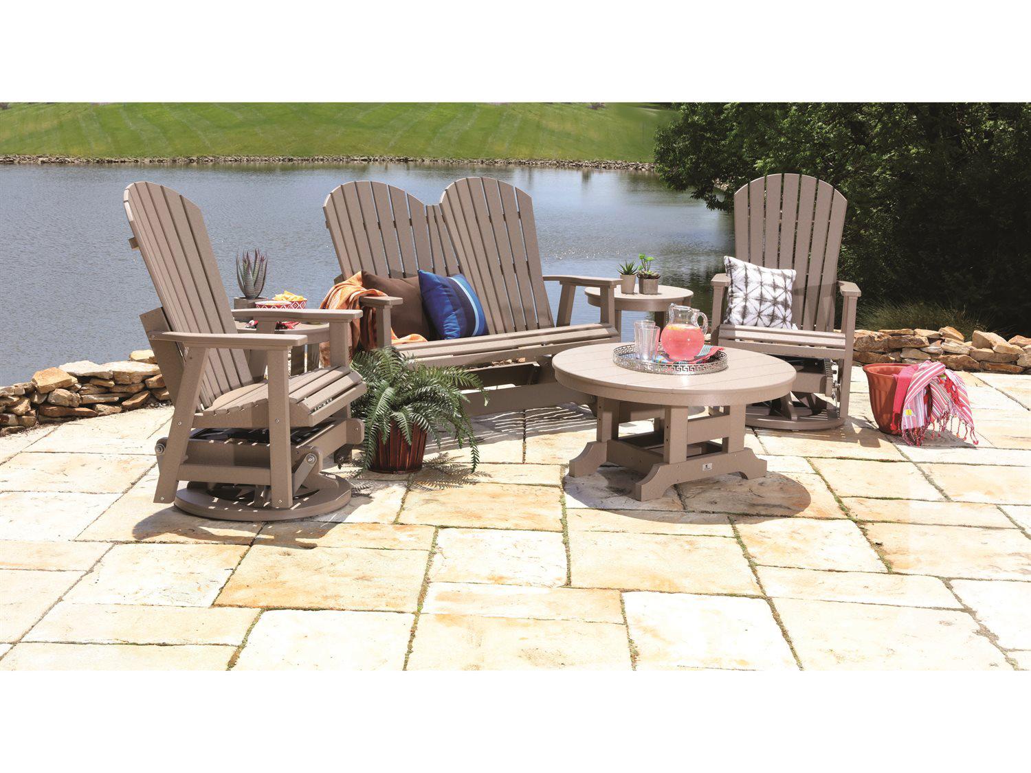 Berlin Gardens Comfo-back Recycled Plastic Outdoor Patio Lounge Set